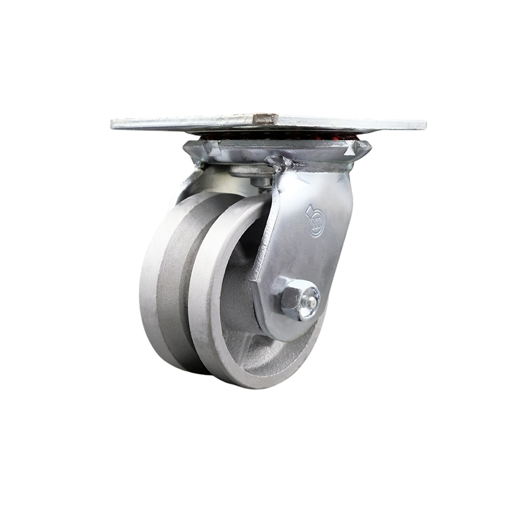 Service Caster, 4Inch x 2Inch Plate Caster, Wheel Diameter 4 in, Caster Type Swivel, Package (qty.) 1, Model SCC-35S420-VGR