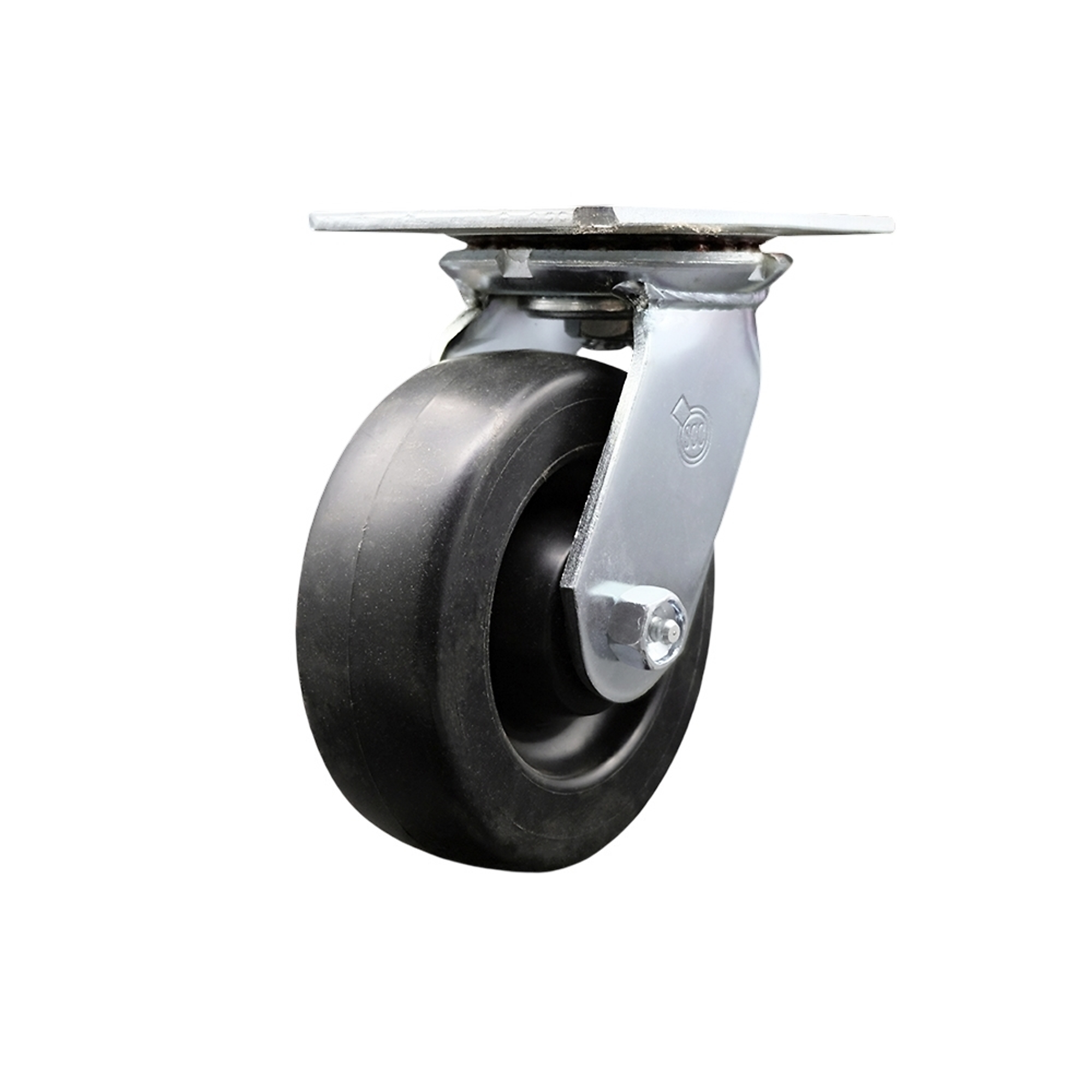 Service Caster, 6Inch x 2Inch Plate Caster, Wheel Diameter 6 in, Caster Type Swivel, Package (qty.) 1, Model SCC-35S620-POB