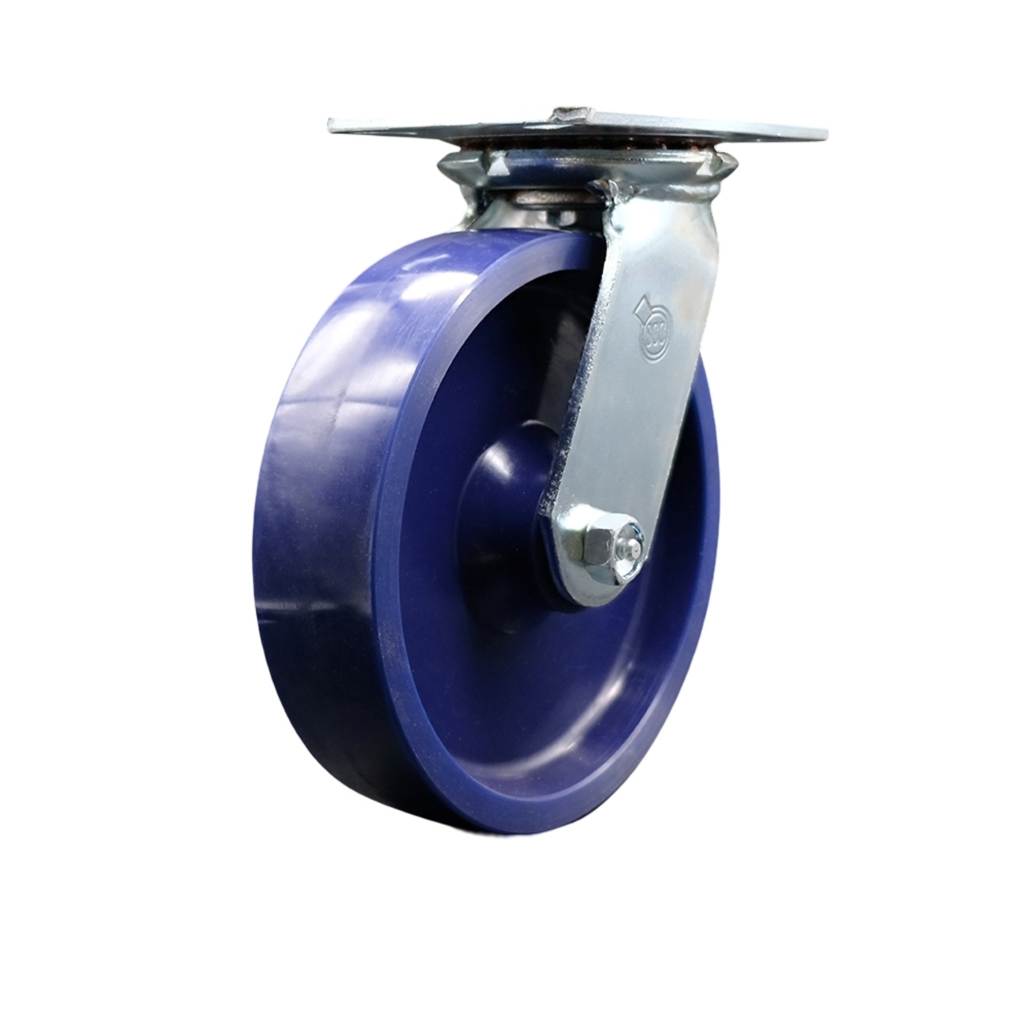 Service Caster, 8Inch x 2Inch Plate Caster, Wheel Diameter 8 in, Caster Type Swivel, Package (qty.) 1, Model SCC-35S820-SPUB