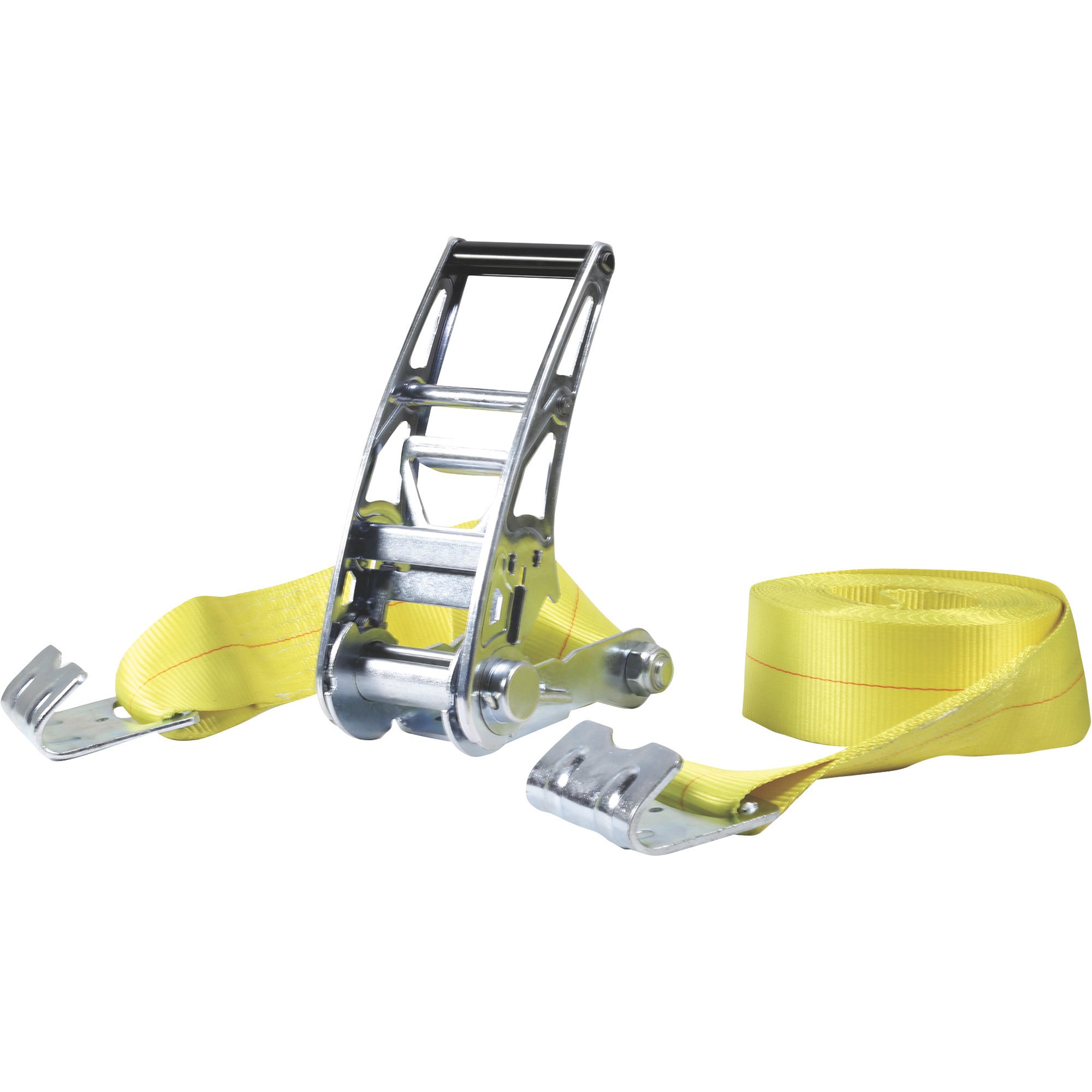 SmartStraps Commercial-Grade Stamped Ratchet Tie-Down Strap, 3Inch x 27ft., with Flat Hook, 15,000-Lb. Breaking Strength, Model 4518