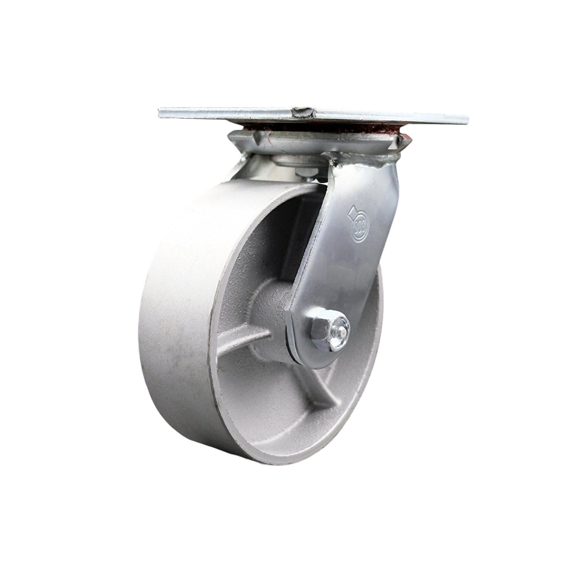 Service Caster, 6Inch x 2Inch Plate Caster, Wheel Diameter 6 in, Caster Type Swivel, Package (qty.) 1, Model SCC-35S620-SSB