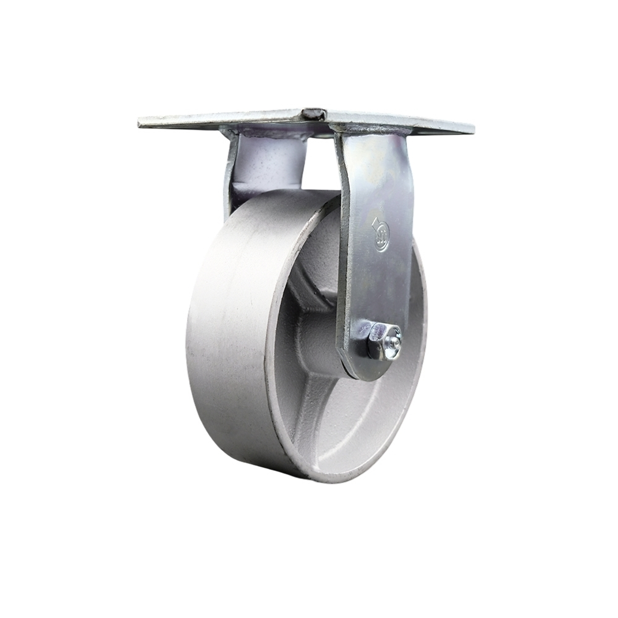 Service Caster, 6Inch x 2Inch Plate Caster, Wheel Diameter 6 in, Caster Type Rigid, Package (qty.) 1, Model SCC-35R620-SSB