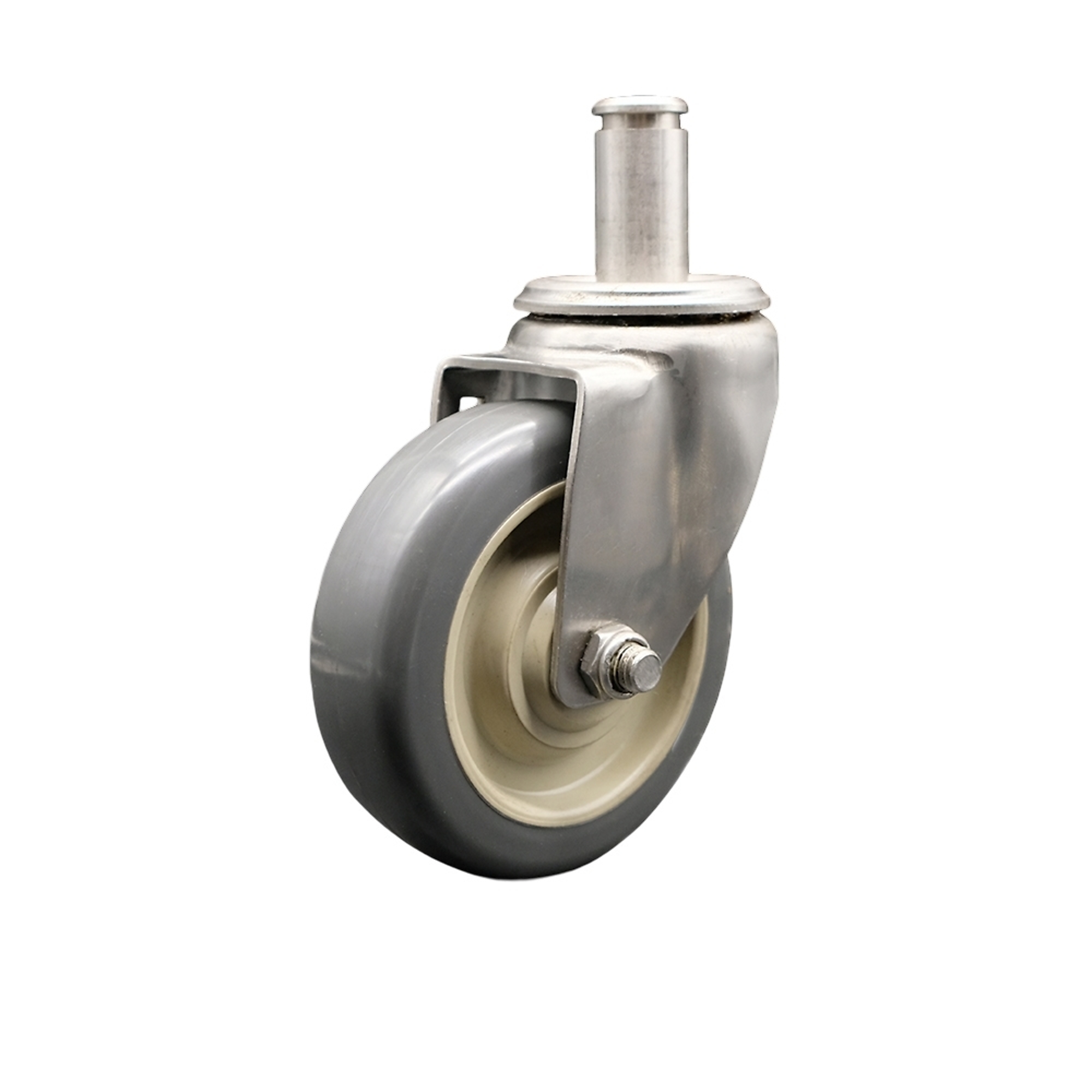 Service Caster, 4Inch x 1 1/4Inch Stem Caster, Wheel Diameter 4 in, Caster Type Swivel, Package (qty.) 1, Model SCC-SSDCGR20S414-PPUD-1316-SP