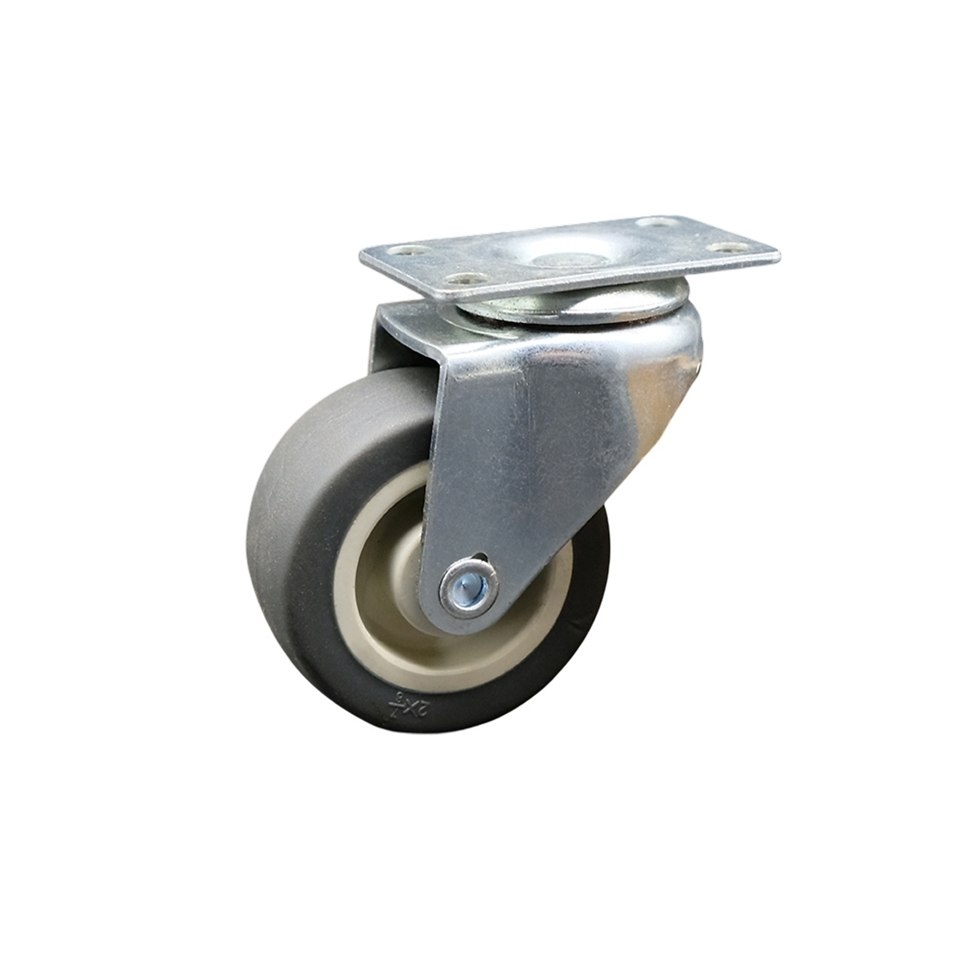 Service Caster, 2Inch x 7/8Inch Plate Caster, Wheel Diameter 2 in, Caster Type Swivel, Package (qty.) 1, Model SCC-05S210-TPRS-TP1-SU