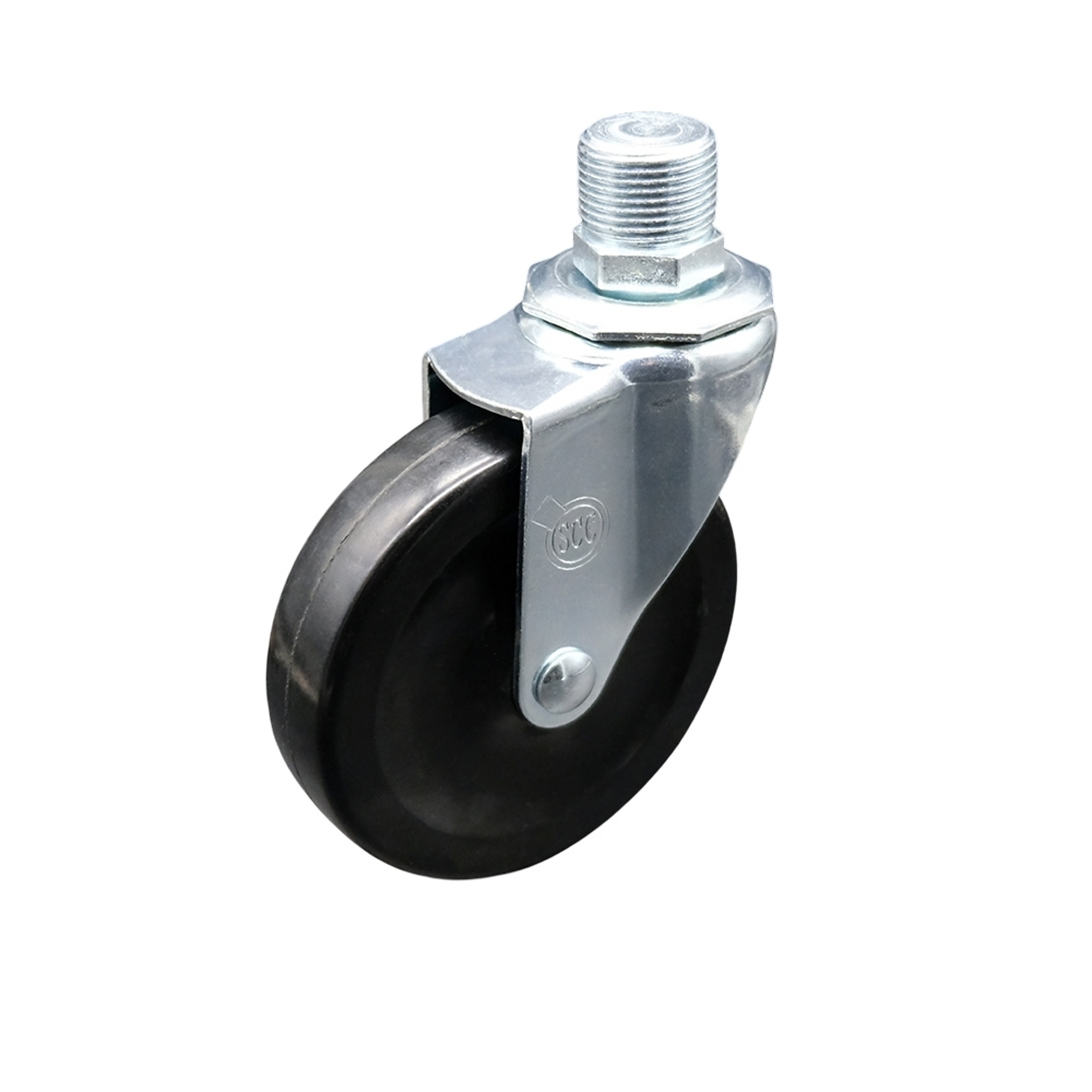 Service Caster, 4Inch x 1Inch Stem Caster, Wheel Diameter 4 in, Caster Type Swivel, Package (qty.) 1, Model SCC-PS05S410-SRS-34NPT