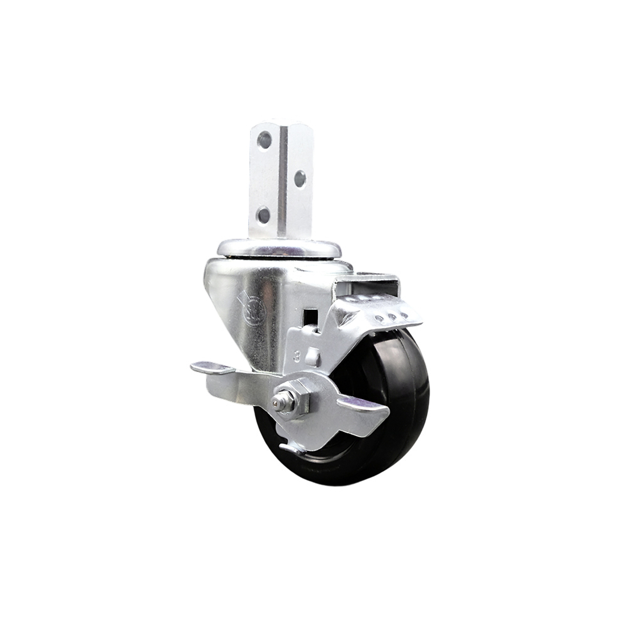 Service Caster, 3Inch x 1 1/4Inch Stem Caster, Wheel Diameter 3 in, Caster Type Swivel, Package (qty.) 1, Model SCC-SQ20S314-HRS-TLB-34