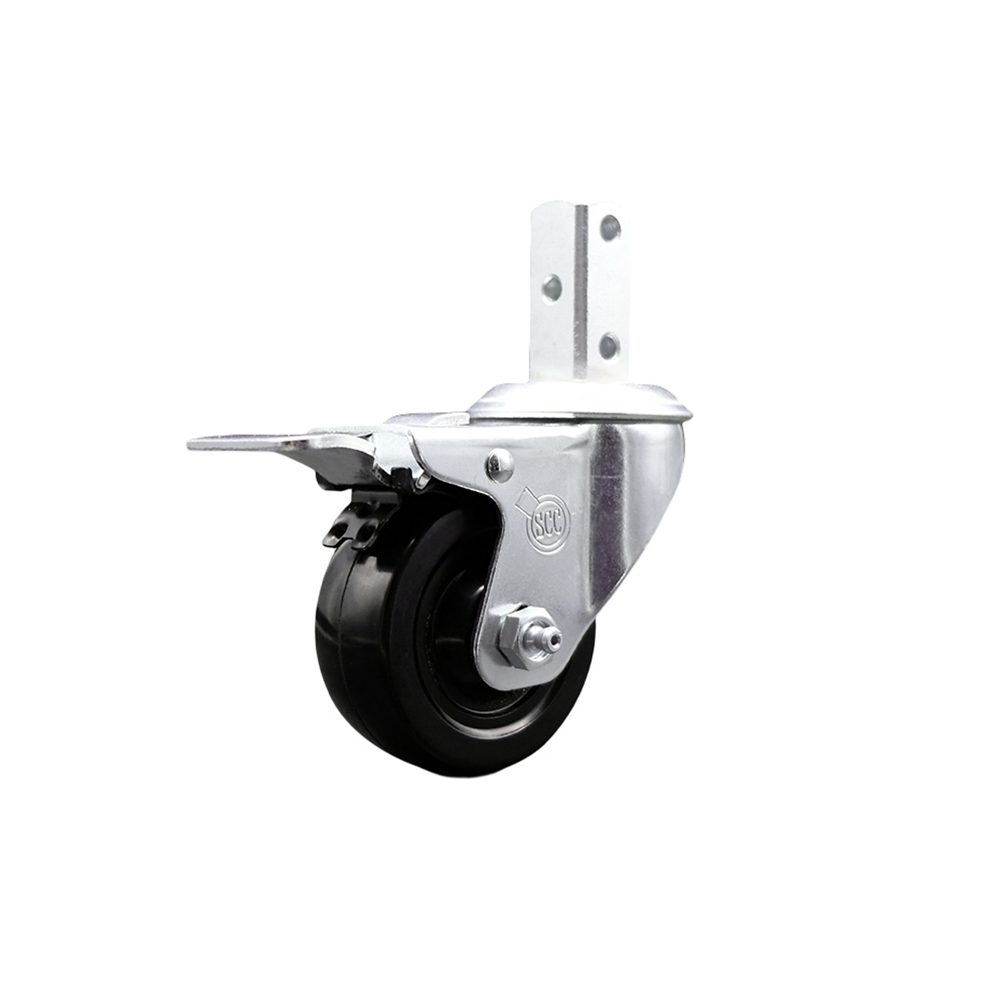 Service Caster, 3Inch x 1 1/4Inch Stem Caster, Wheel Diameter 3 in, Caster Type Swivel, Package (qty.) 1, Model SCC-SQTTL20S314-HRS-78