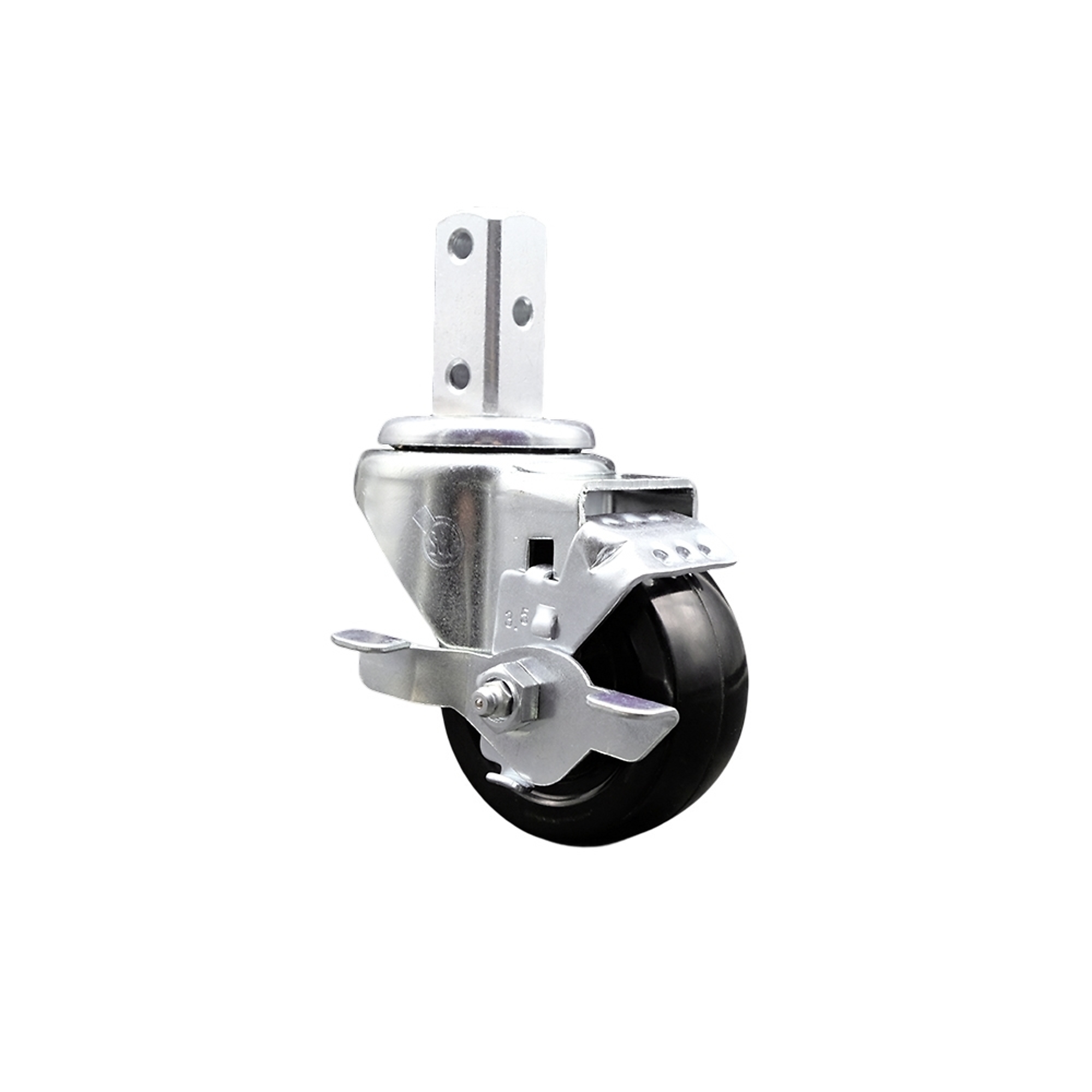 Service Caster, 3 1/2Inch x 1 1/4Inch Stem Caster, Wheel Diameter 3.5 in, Caster Type Swivel, Package (qty.) 1, Model SCC-SQ20S3514-HRS-TLB-34