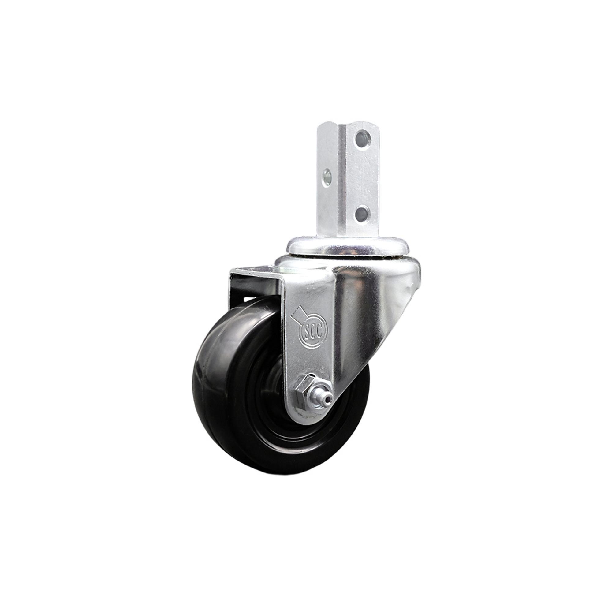 Service Caster, 3Inch x 1 1/4Inch Stem Caster, Wheel Diameter 3 in, Caster Type Swivel, Package (qty.) 1, Model SCC-SQ20S314-HRS-78