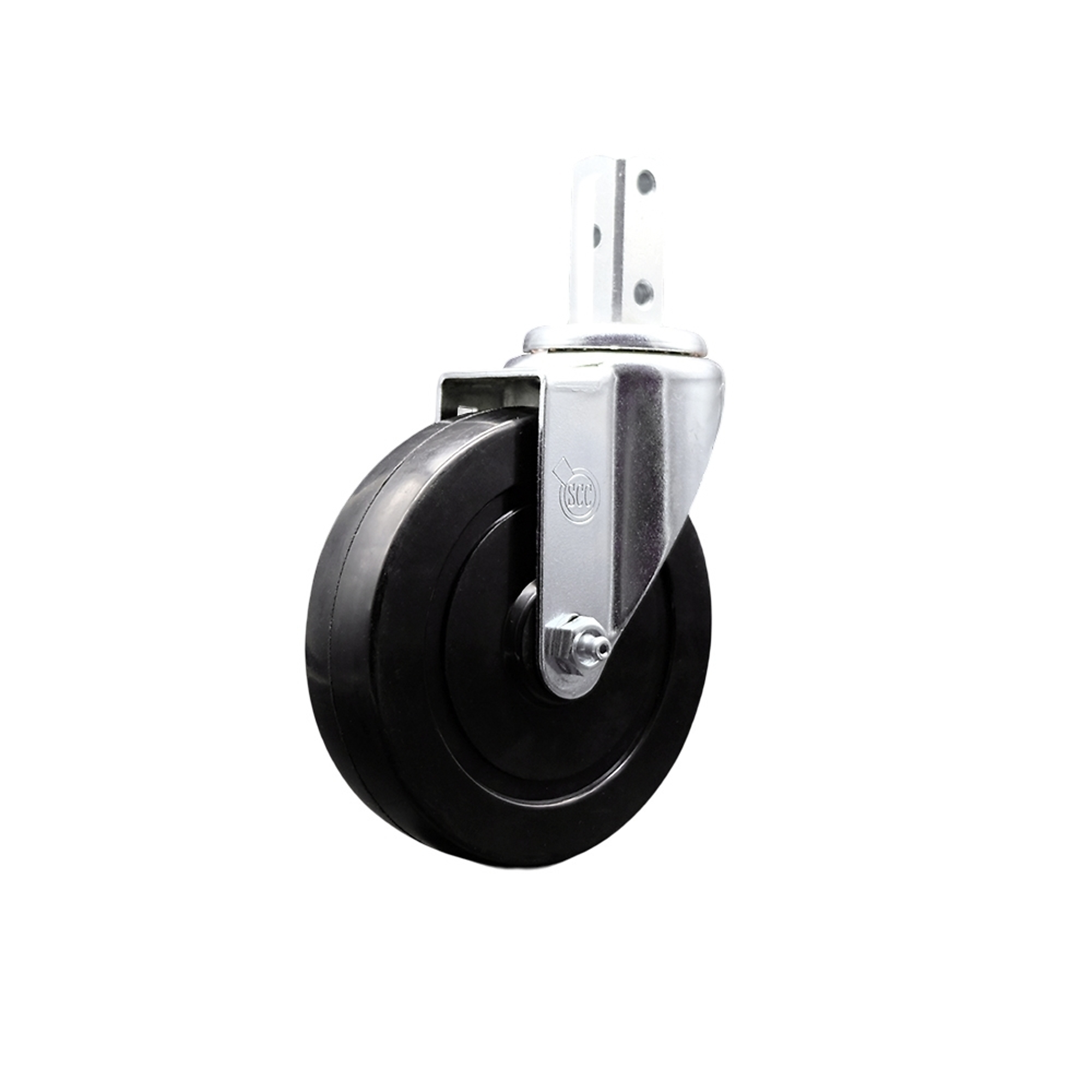 Service Caster, 5Inch x 1 1/4Inch Stem Caster, Wheel Diameter 5 in, Caster Type Swivel, Package (qty.) 1, Model SCC-SQ20S514-HRS-34