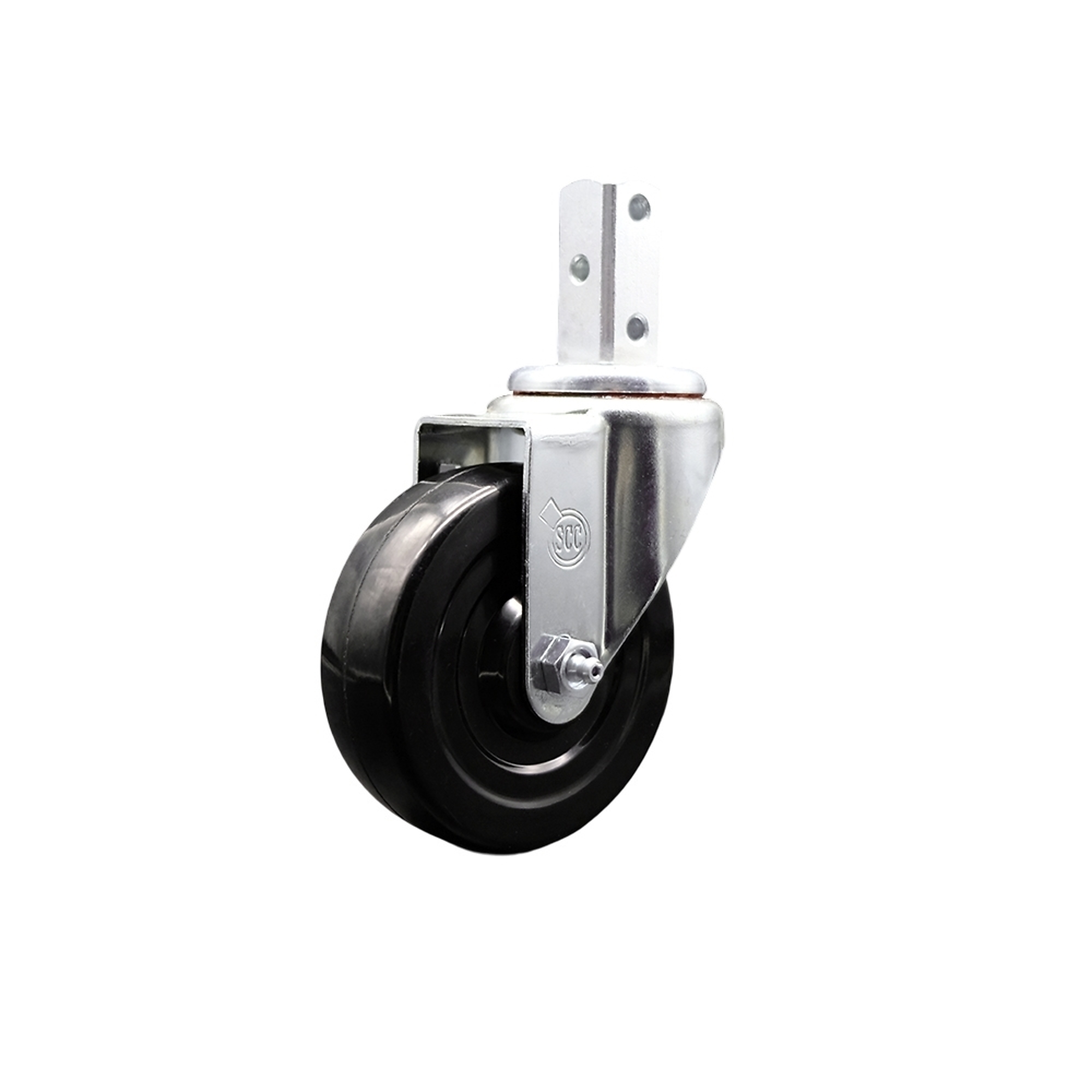 Service Caster, 4Inch x 1 1/4Inch Stem Caster, Wheel Diameter 4 in, Caster Type Swivel, Package (qty.) 1, Model SCC-SQ20S414-HRS-78