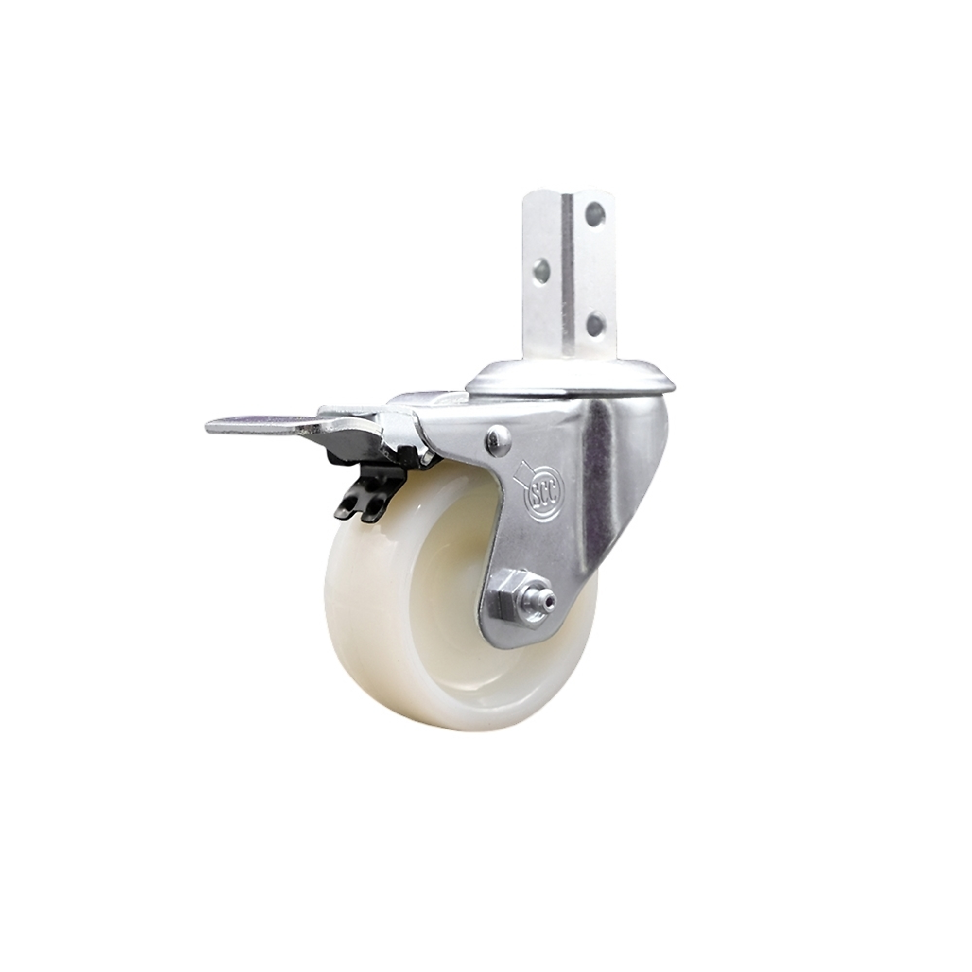 Service Caster, 3Inch x 1 1/4Inch Stem Caster, Wheel Diameter 3 in, Caster Type Swivel, Package (qty.) 1, Model SCC-SQTTL20S314-NYS-34