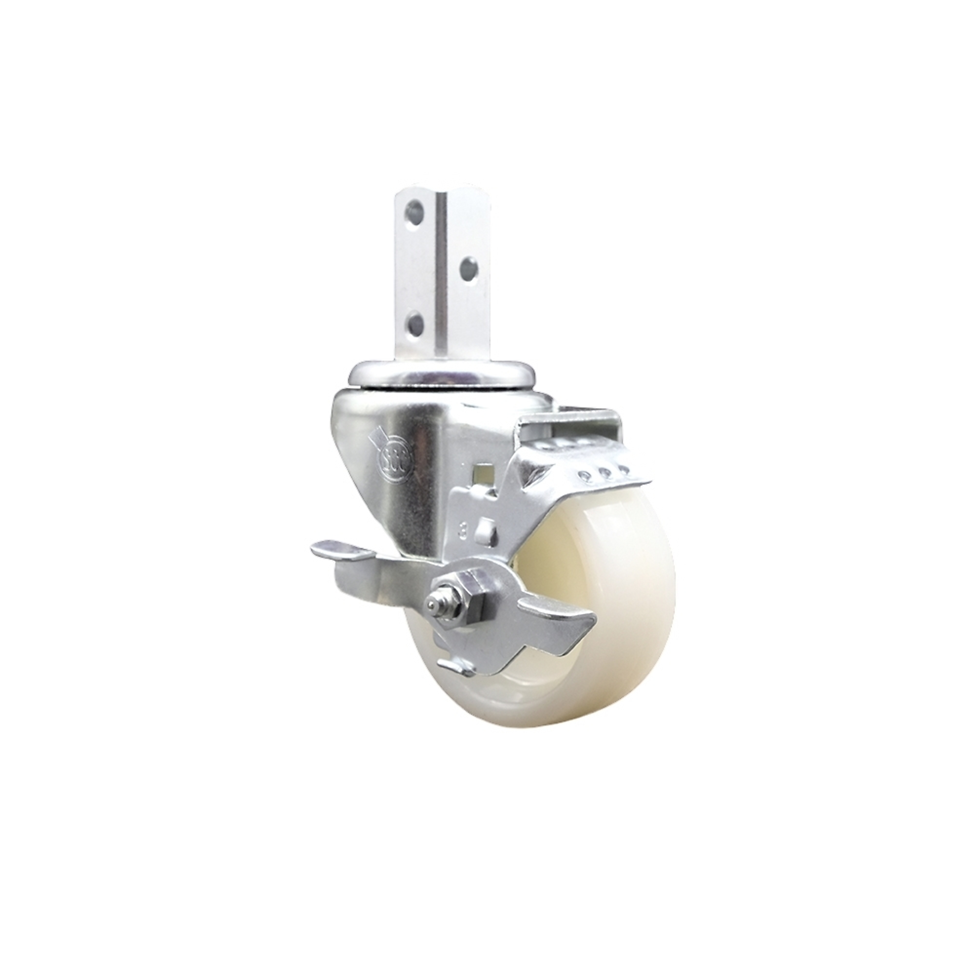 Service Caster, 3Inch x 1 1/4Inch Stem Caster, Wheel Diameter 3 in, Caster Type Swivel, Package (qty.) 1, Model SCC-SQ20S314-NYS-TLB-34