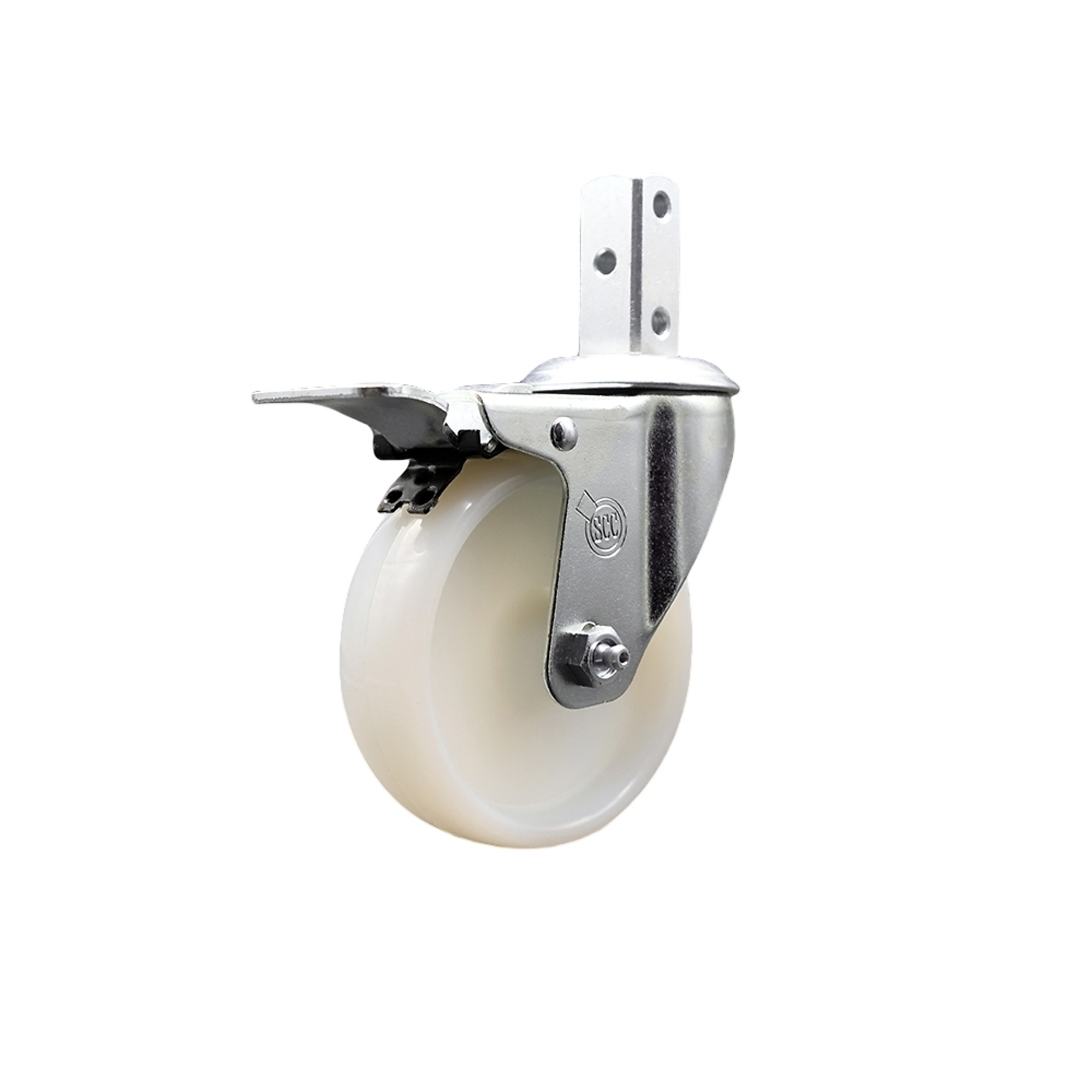 Service Caster, 4Inch x 1 1/4Inch Stem Caster, Wheel Diameter 4 in, Caster Type Swivel, Package (qty.) 1, Model SCC-SQTTL20S414-NYS-34