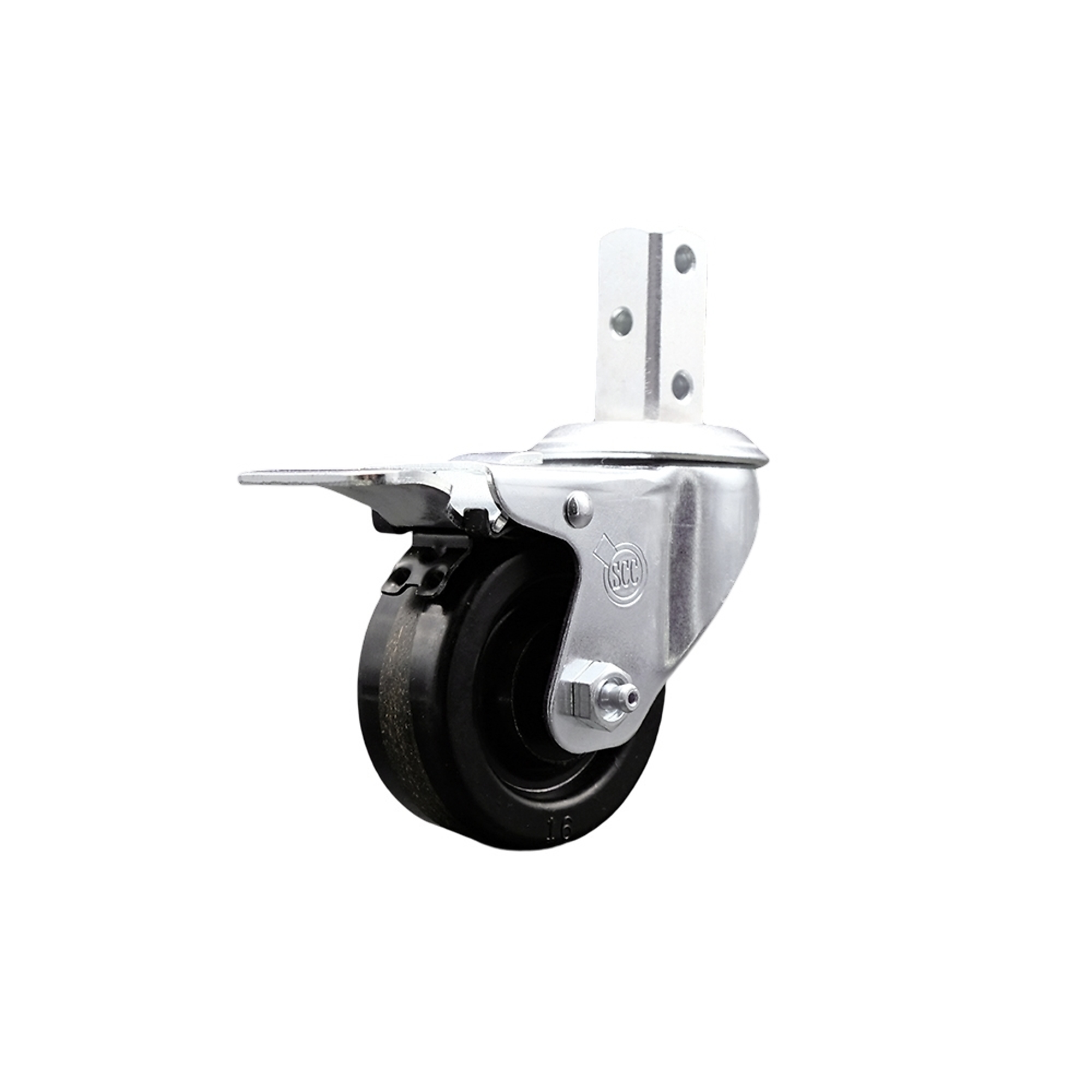 Service Caster, 3Inch x 1 1/4Inch Stem Caster, Wheel Diameter 3 in, Caster Type Swivel, Package (qty.) 1, Model SCC-SQTTL20S314-PHS-78