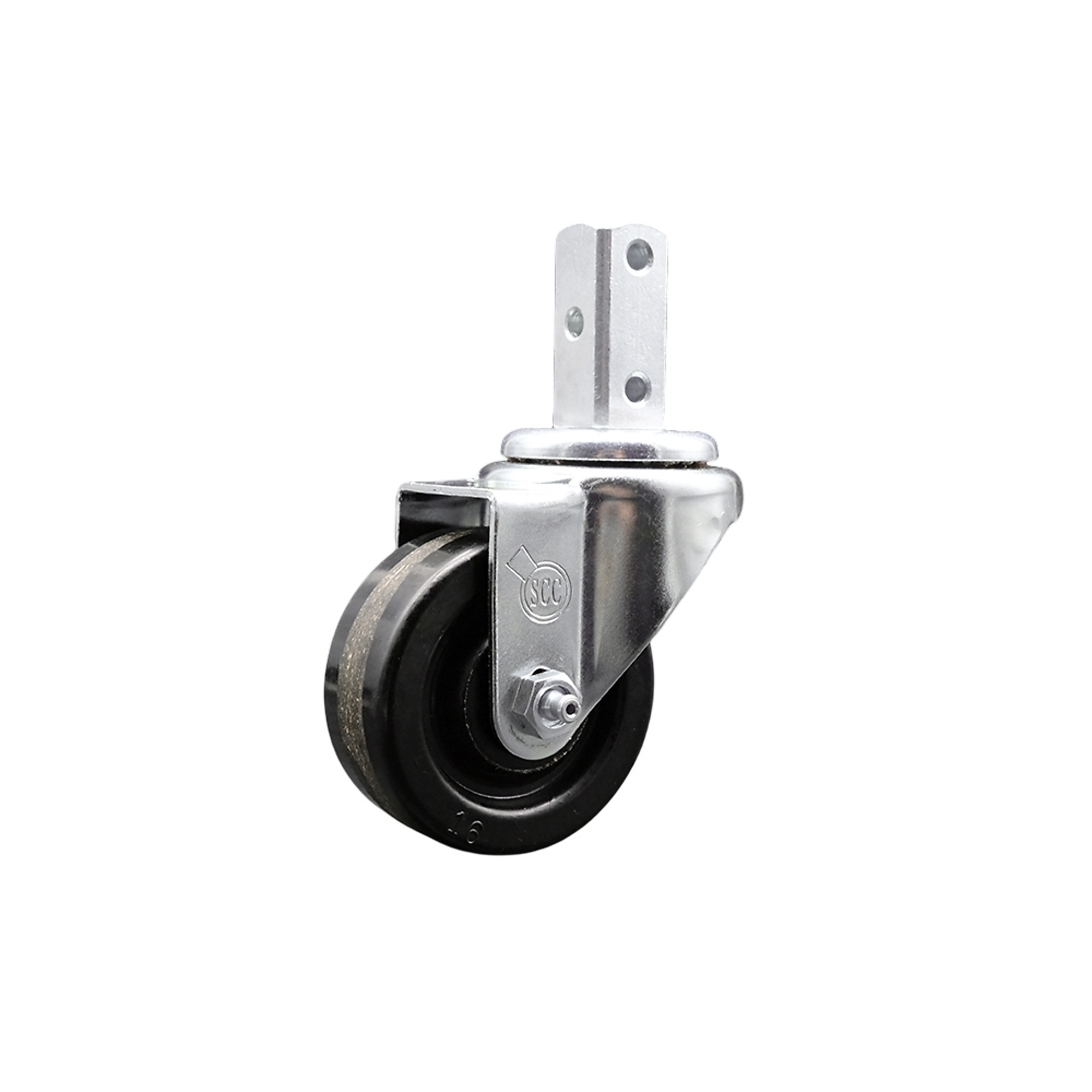 Service Caster, 3 1/2Inch x 1 1/4Inch Stem Caster, Wheel Diameter 3.5 in, Caster Type Swivel, Package (qty.) 1, Model SCC-SQ20S3514-PHS-34