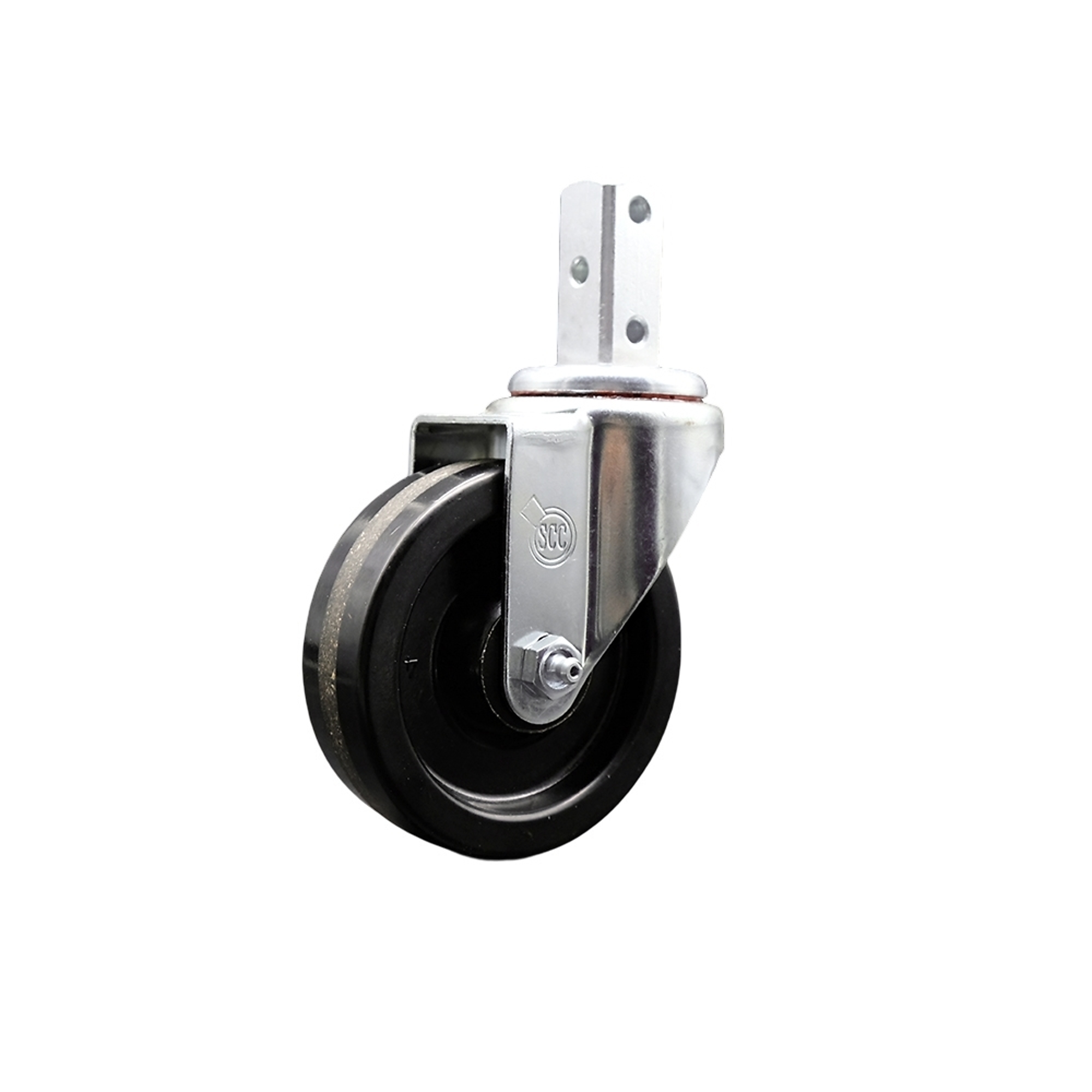 Service Caster, 4Inch x 1 1/4Inch Stem Caster, Wheel Diameter 4 in, Caster Type Swivel, Package (qty.) 1, Model SCC-SQ20S414-PHS-78