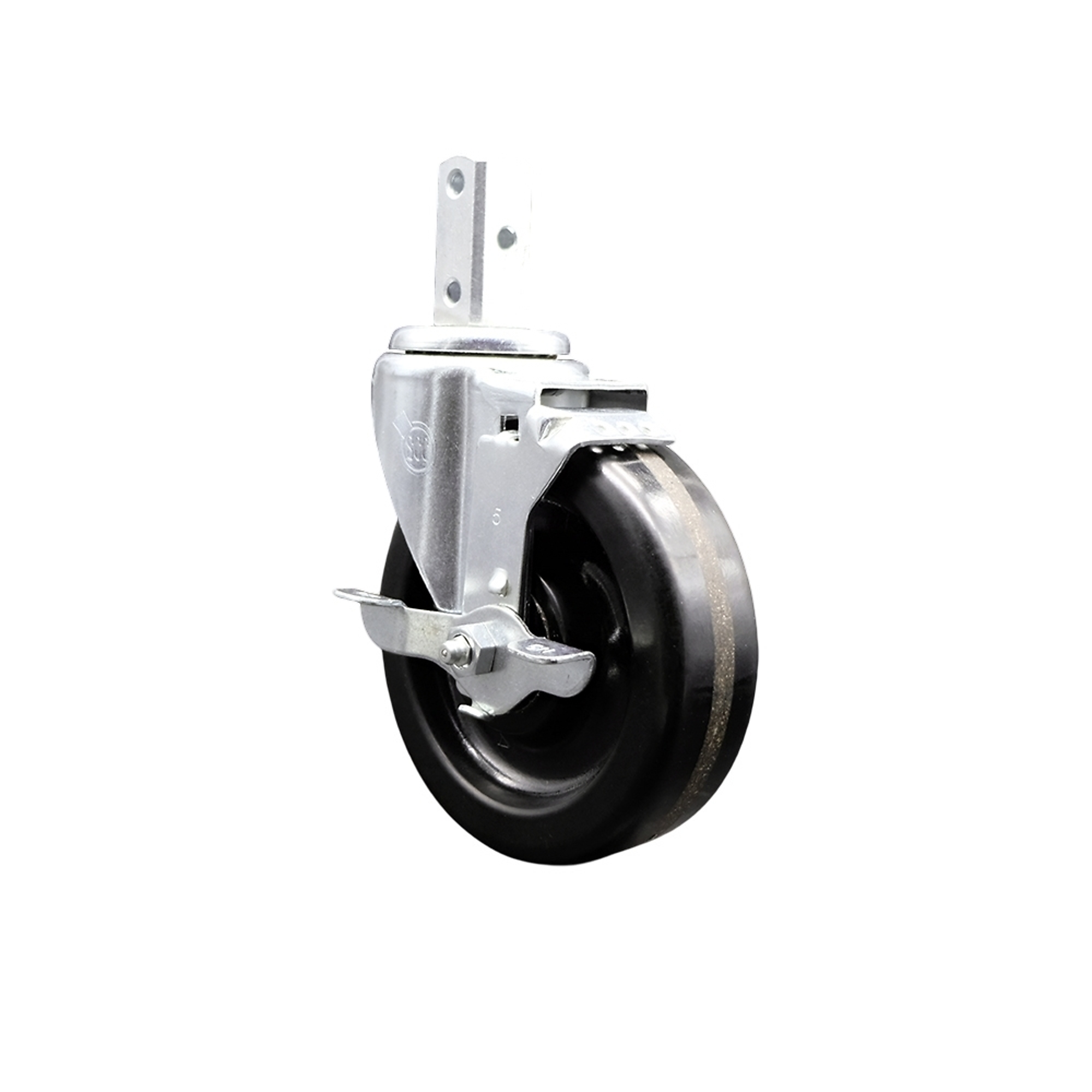 Service Caster, 5Inch x 1 1/4Inch Stem Caster, Wheel Diameter 5 in, Caster Type Swivel, Package (qty.) 1, Model SCC-SQ20S514-PHS-TLB-78