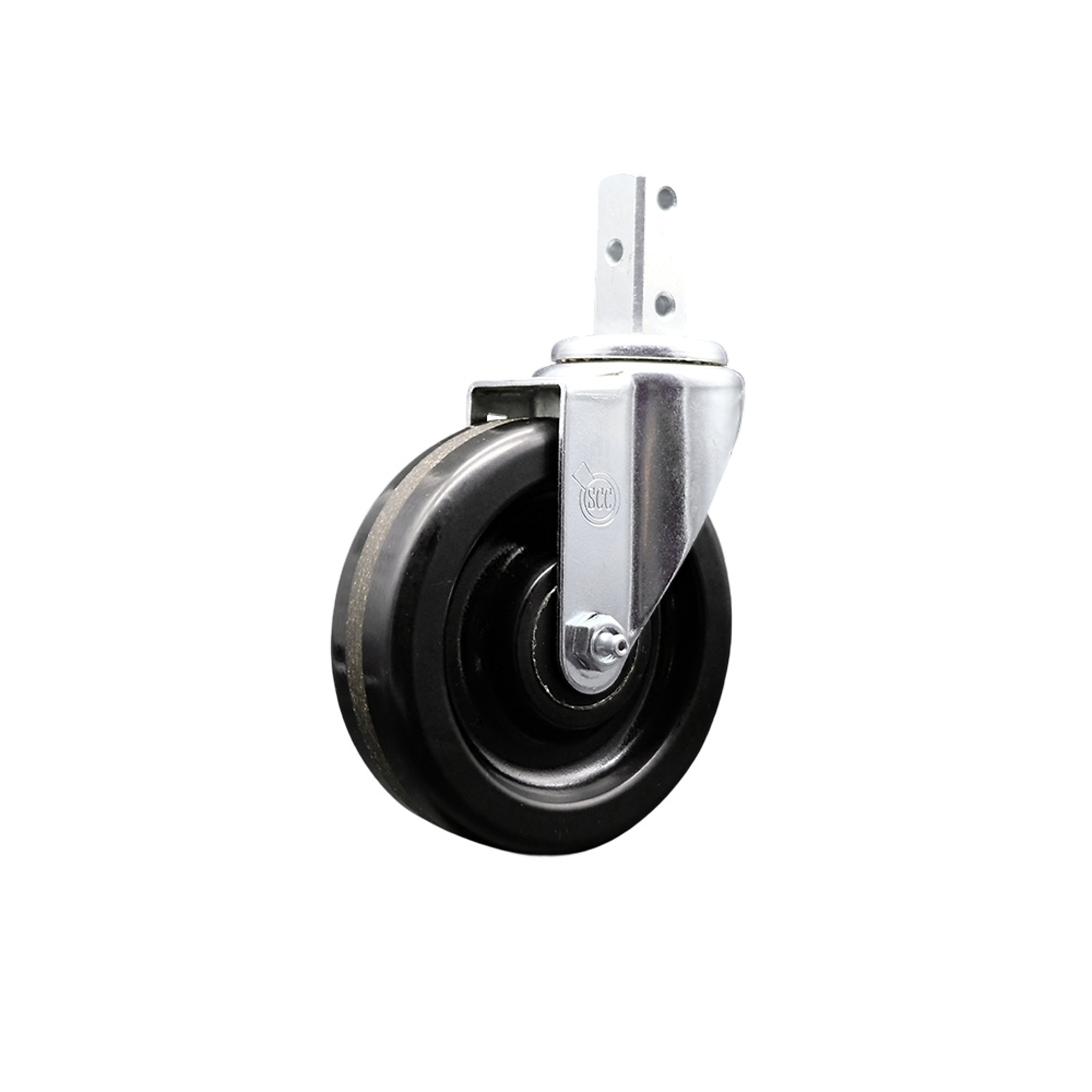 Service Caster, 5Inch x 1 1/4Inch Stem Caster, Wheel Diameter 5 in, Caster Type Swivel, Package (qty.) 1, Model SCC-SQ20S514-PHS-78