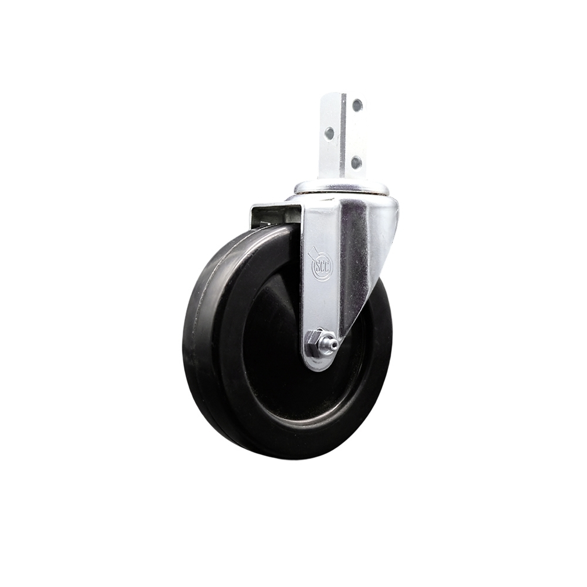 Service Caster, 5Inch x 1 1/4Inch Stem Caster, Wheel Diameter 5 in, Caster Type Swivel, Package (qty.) 1, Model SCC-SQ20S514-SRS-34