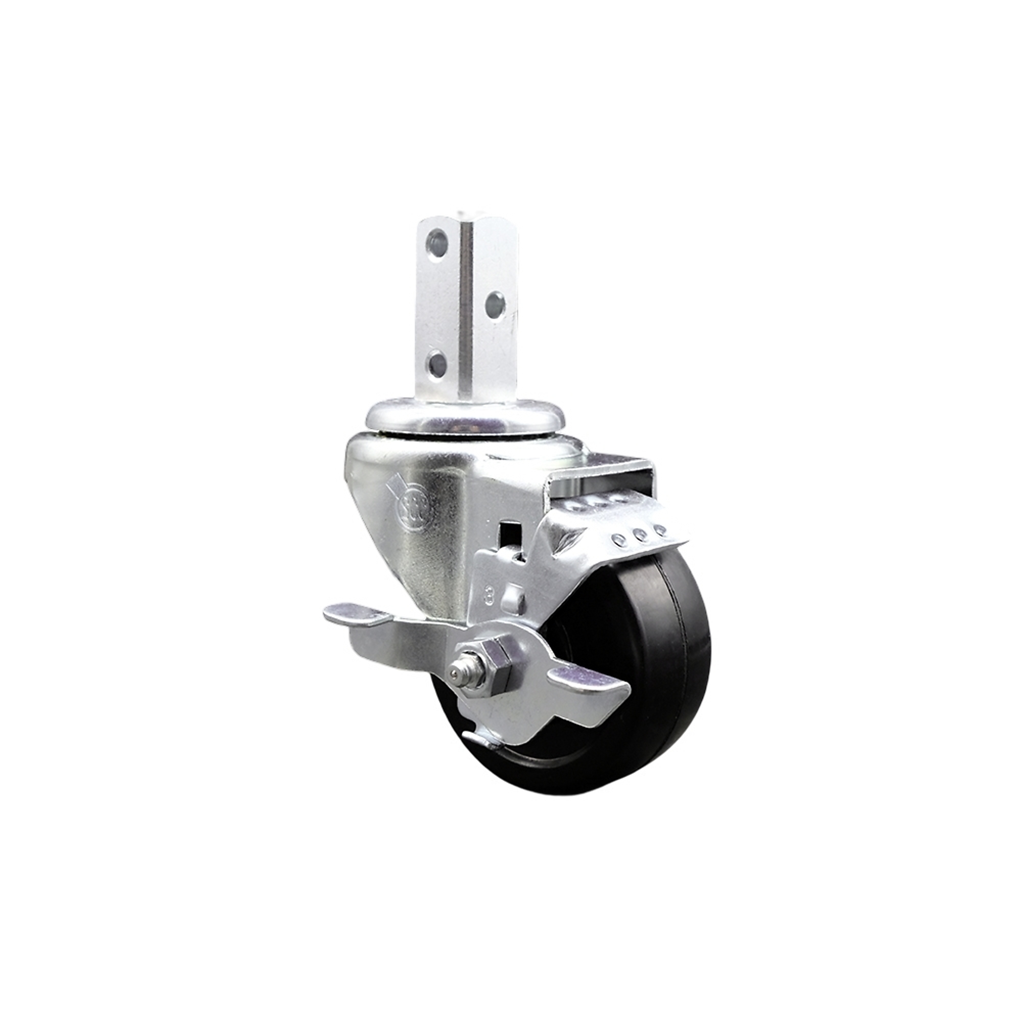 Service Caster, 3Inch x 1 1/4Inch Stem Caster, Wheel Diameter 3 in, Caster Type Swivel, Package (qty.) 1, Model SCC-SQ20S314-SRS-TLB-78