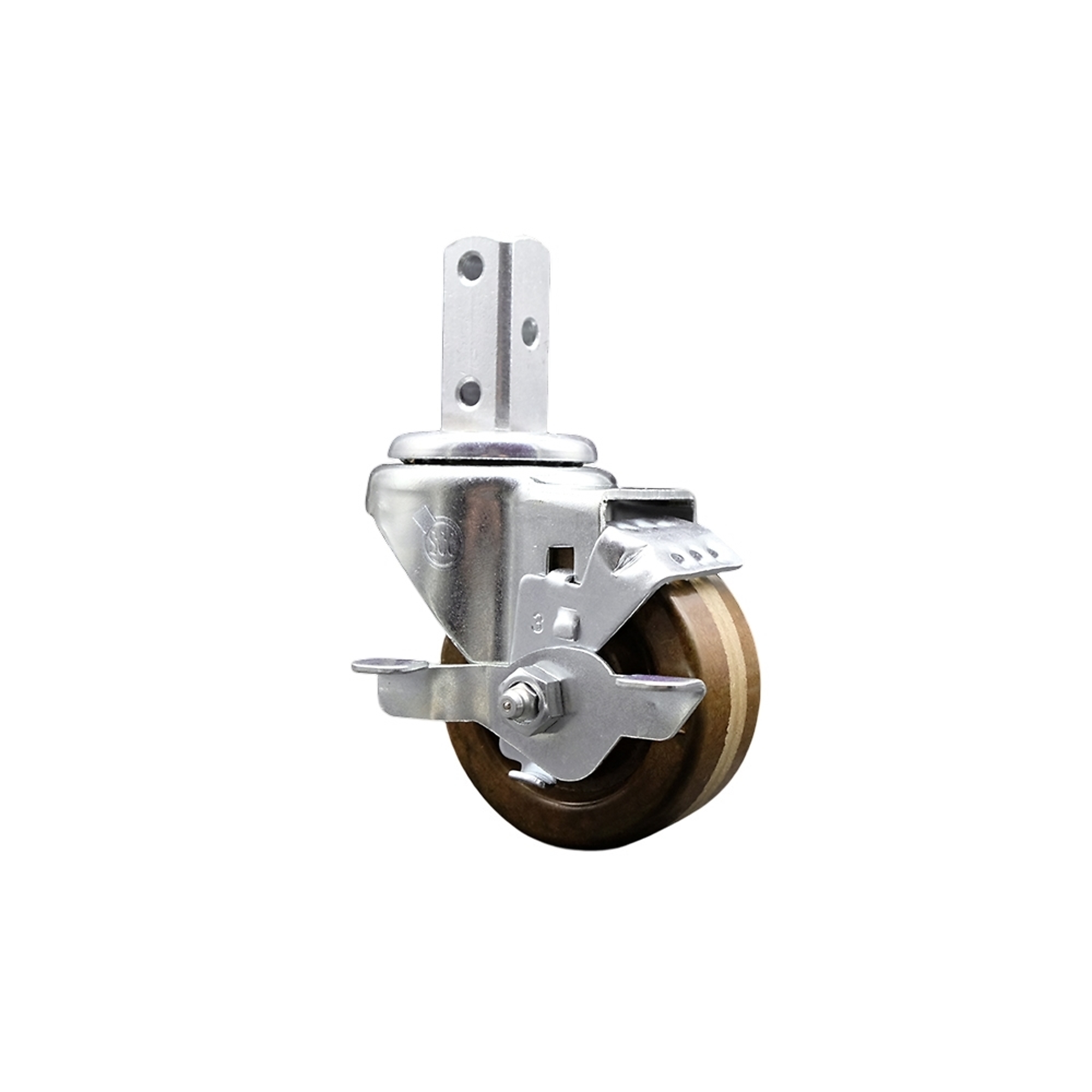 Service Caster, 3Inch x 1 1/4Inch Stem Caster, Wheel Diameter 3 in, Caster Type Swivel, Package (qty.) 1, Model SCC-SQ20S314-PHSHT-TLB-34