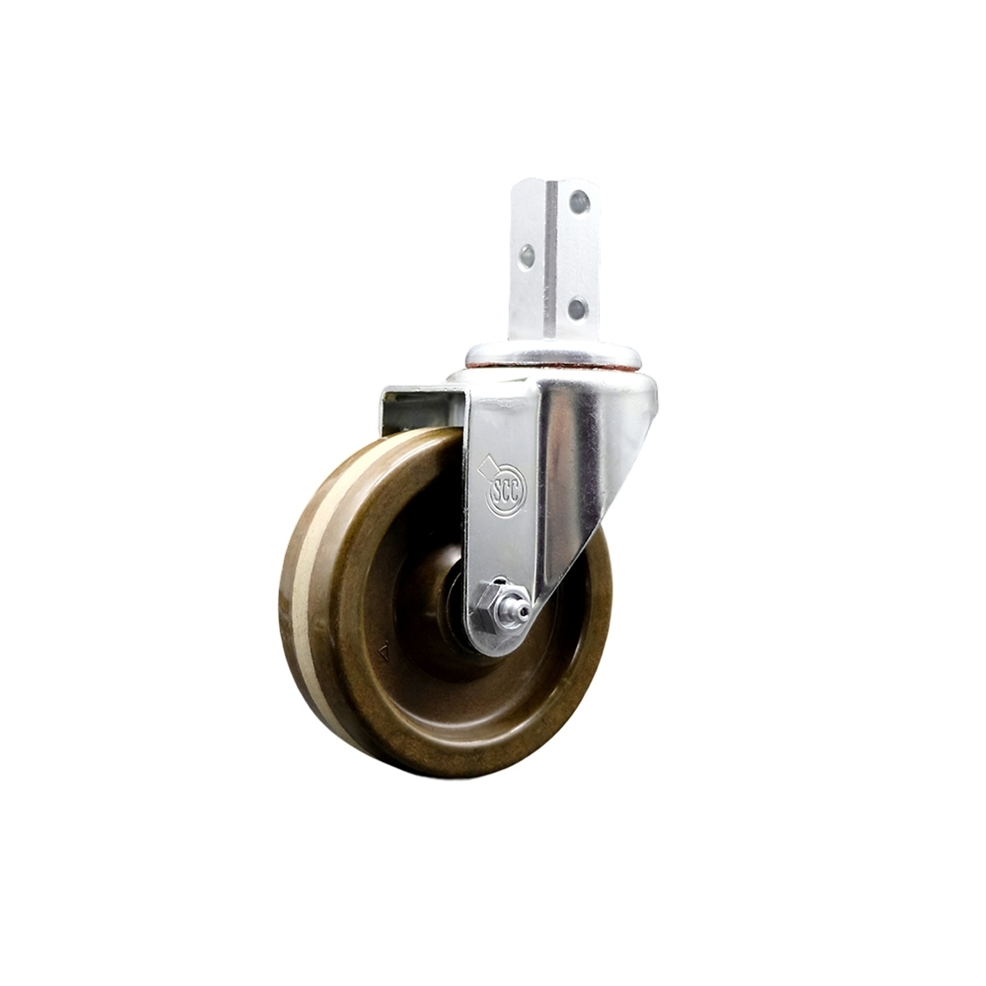 Service Caster, 4Inch x 1 1/4Inch Stem Caster, Wheel Diameter 4 in, Caster Type Swivel, Package (qty.) 1, Model SCC-SQ20S414-PHSHT-34