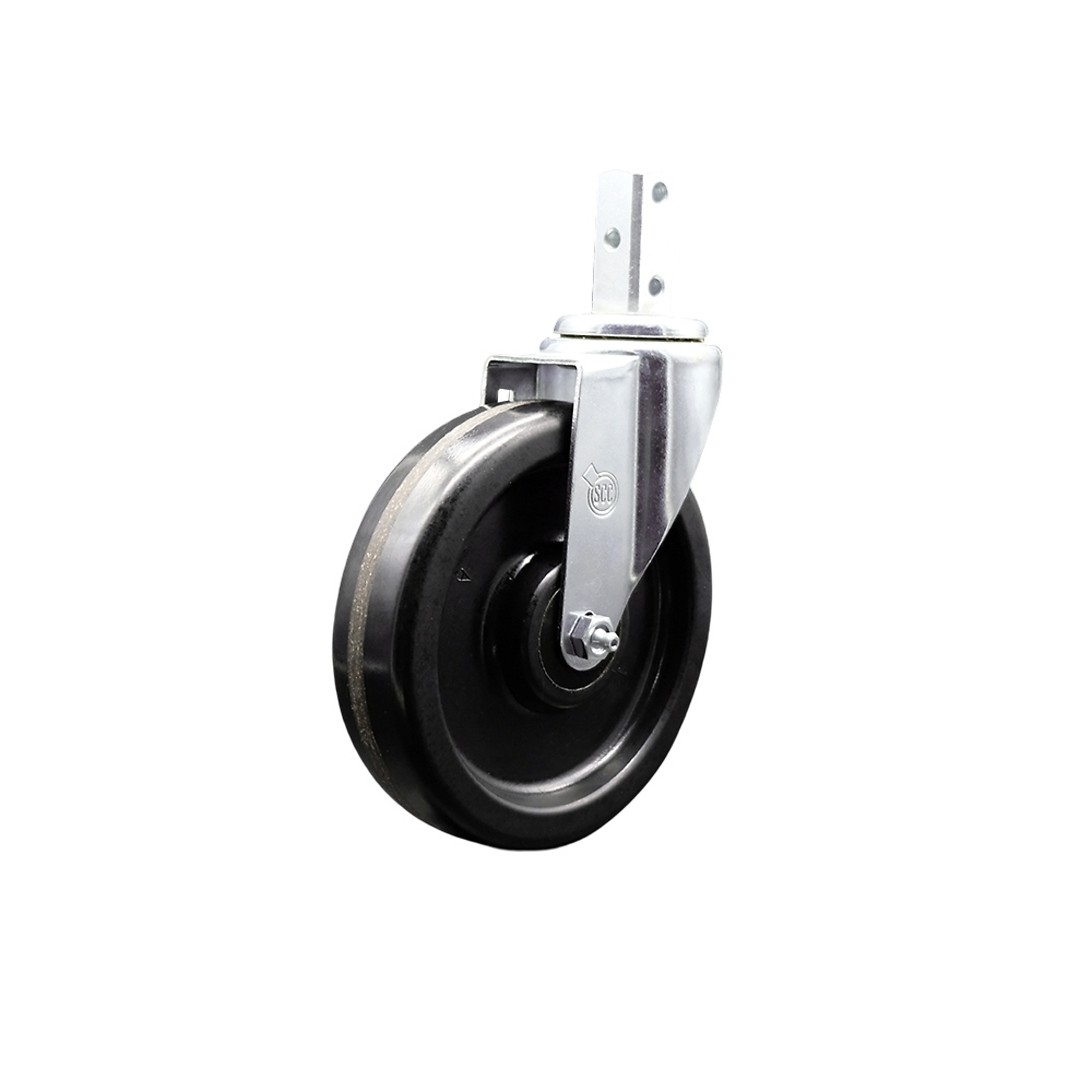 Service Caster, 6Inch x 1 1/2Inch Stem Caster, Wheel Diameter 6 in, Caster Type Swivel, Package (qty.) 1, Model SCC-SQ20S615-PHS-78