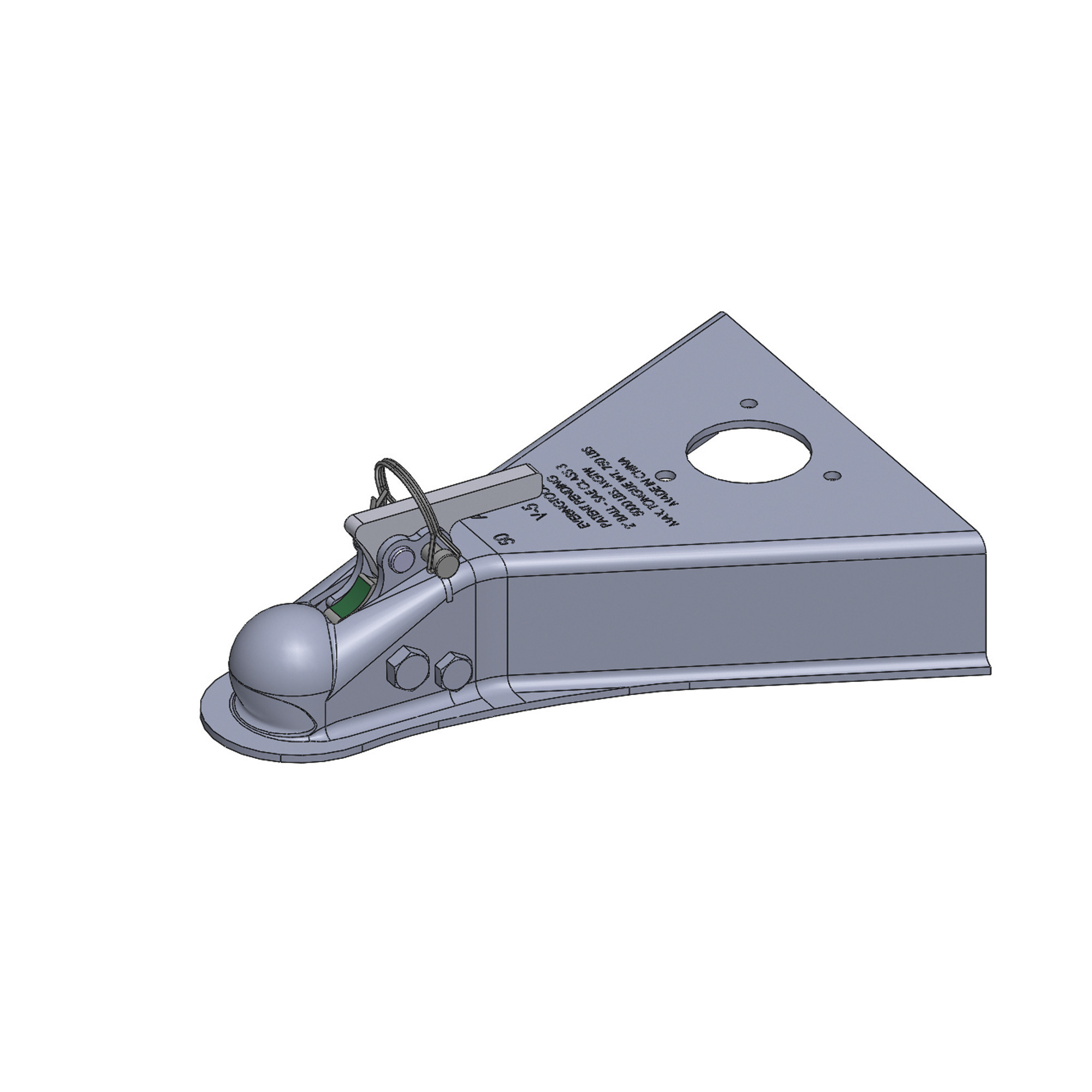 Ultra-Tow XTP Auto-Locking A-Frame Trailer Coupler â 5000-Lb. Capacity, Fits 2Inch Ball