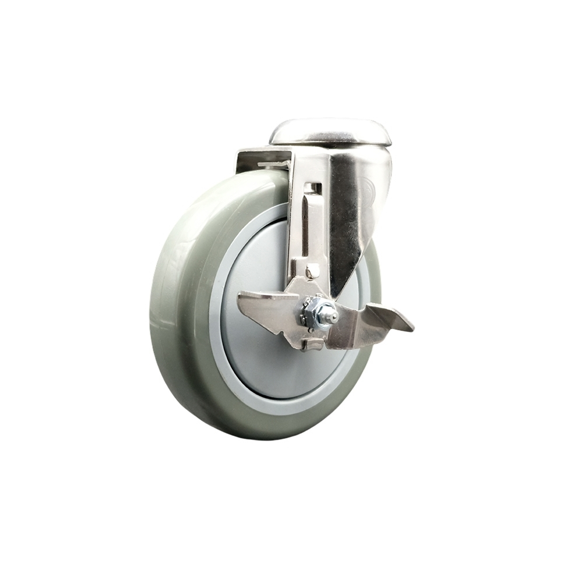 Service Caster, 5Inch x 1 1/4Inch Stem Caster, Wheel Diameter 5 in, Caster Type Swivel, Package (qty.) 1, Model SCC-SS316BH20S514-PPUB-TLB