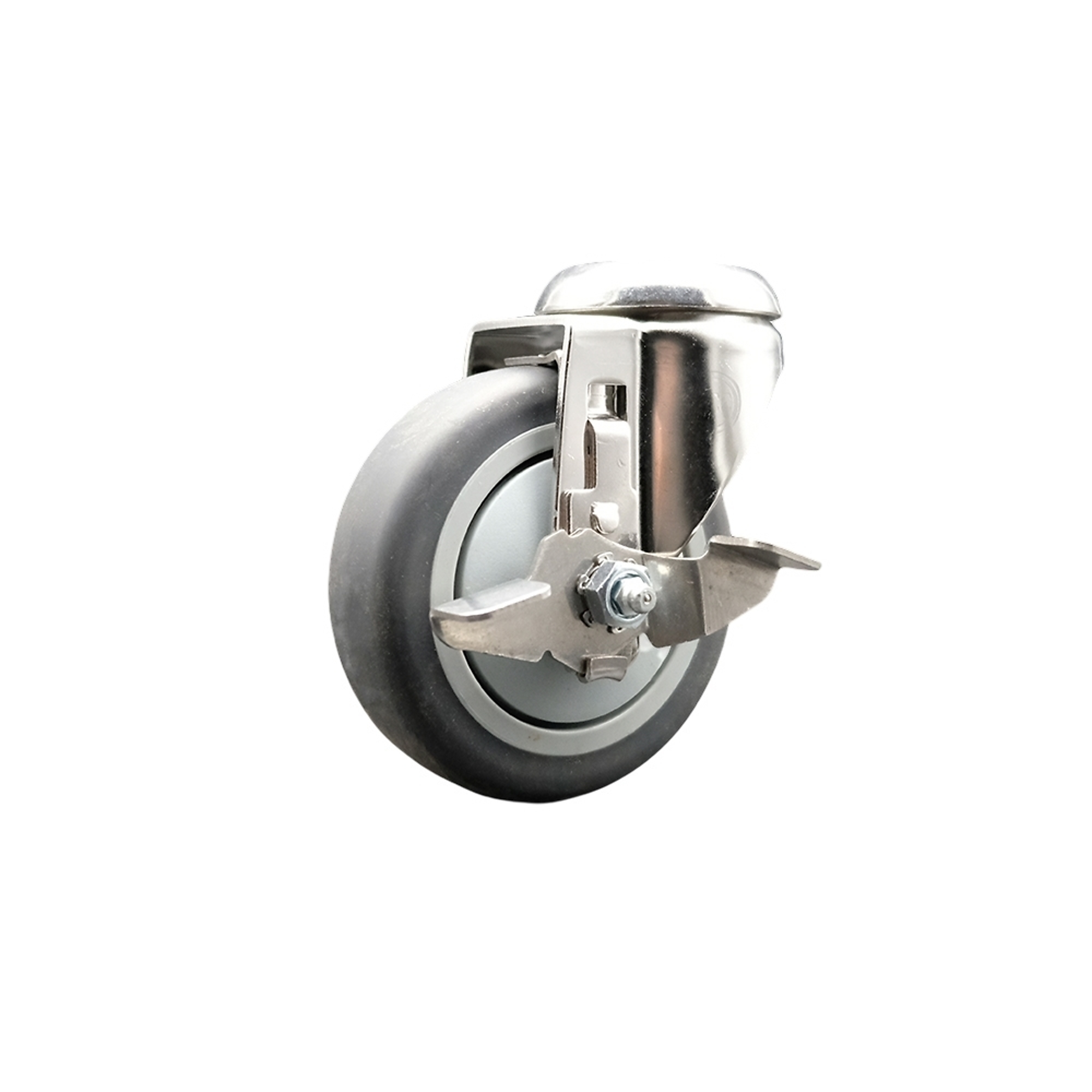 Service Caster, 4Inch x 1 1/4Inch Stem Caster, Wheel Diameter 4 in, Caster Type Swivel, Package (qty.) 1, Model SCC-SS316BH20S414-TPRB-TLB