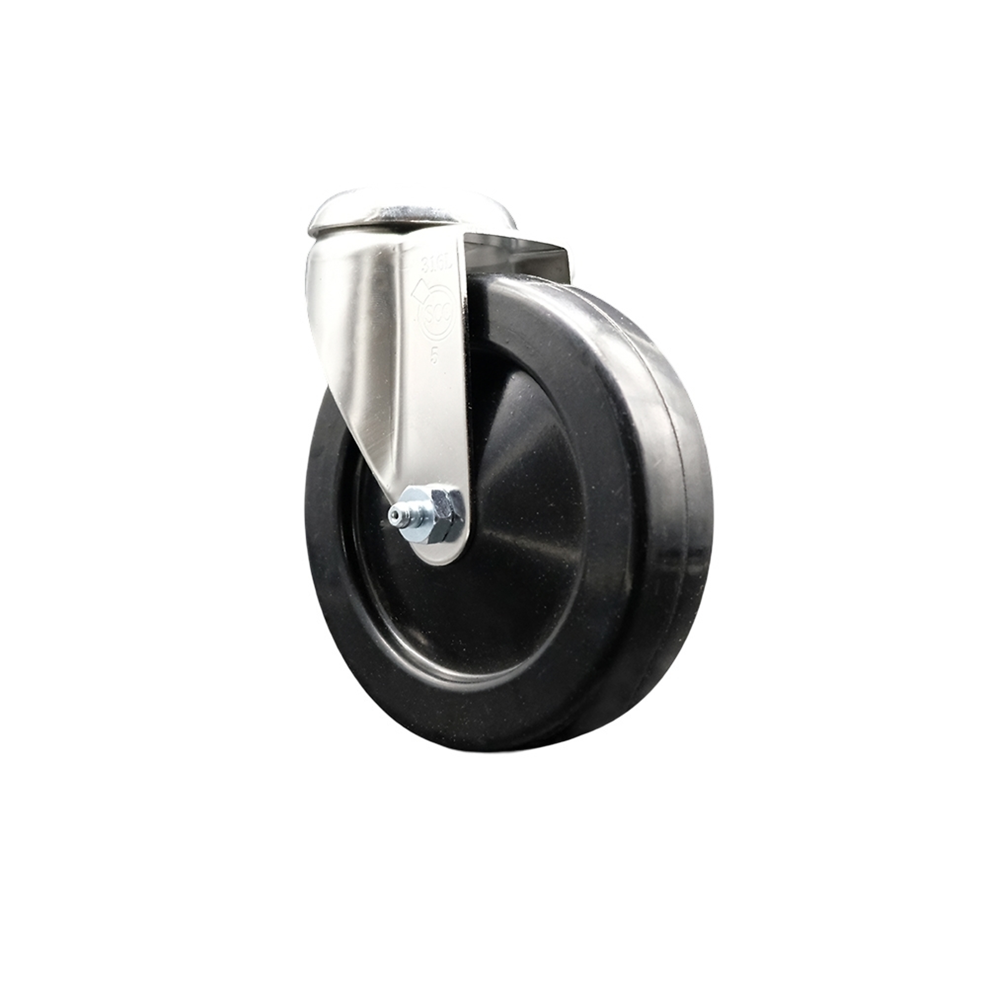 Service Caster, 5Inch x 1 1/4Inch Stem Caster, Wheel Diameter 5 in, Caster Type Swivel, Package (qty.) 1, Model SCC-SS316BH20S514-SRS