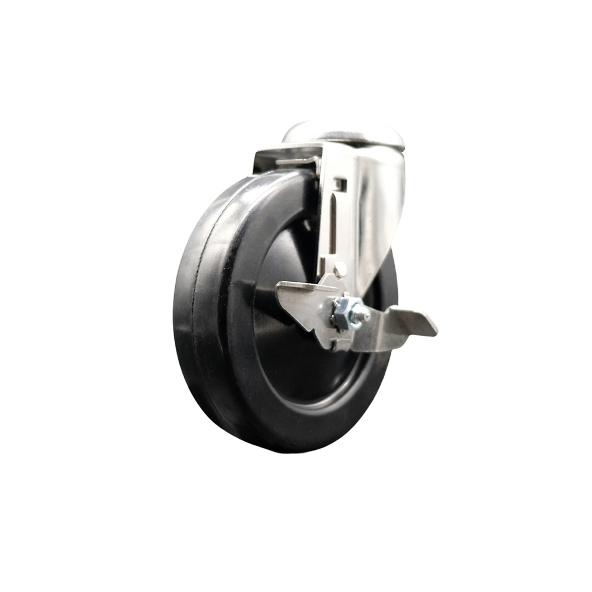 Service Caster, 5Inch x 1 1/4Inch Stem Caster, Wheel Diameter 5 in, Caster Type Swivel, Package (qty.) 1, Model SCC-SS316BH20S514-SRS-TLB