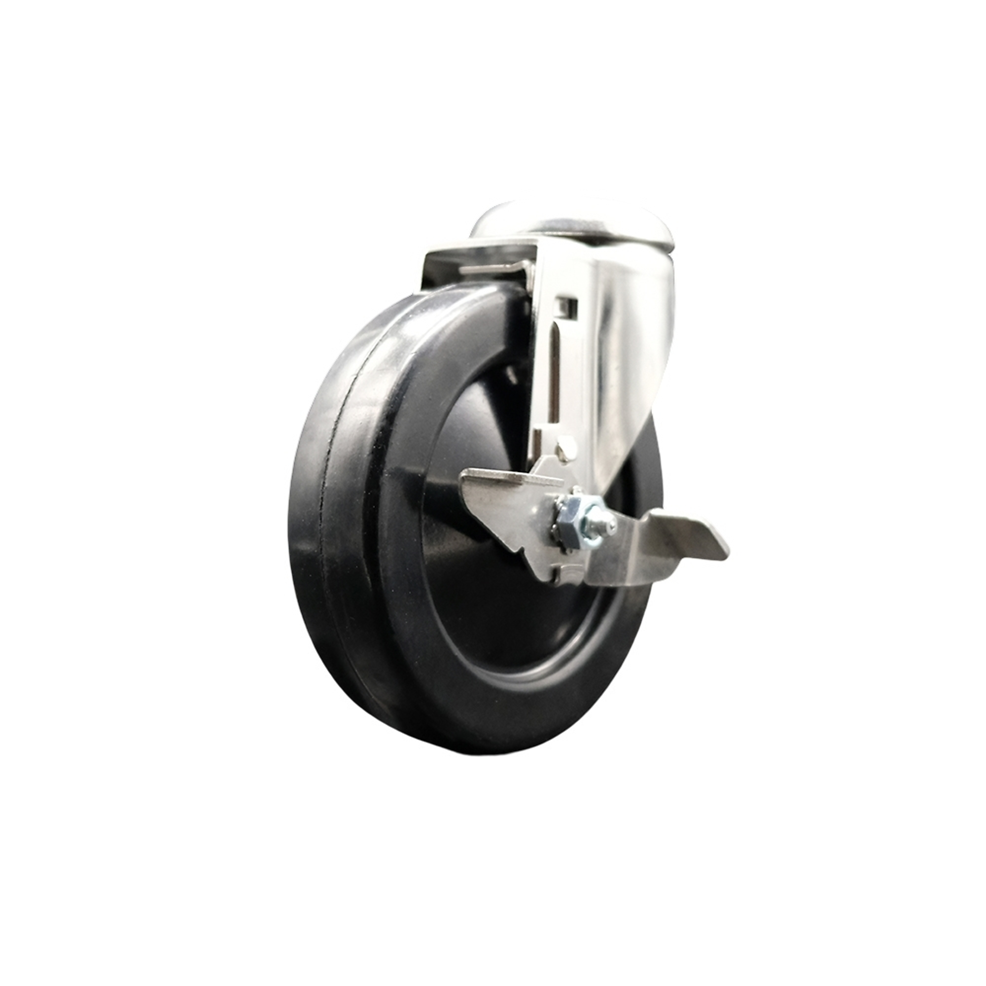 Service Caster, 5Inch x 1 1/4Inch Stem Caster, Wheel Diameter 5 in, Caster Type Swivel, Package (qty.) 1, Model SCC-SS316BH20S514-HRS-TLB