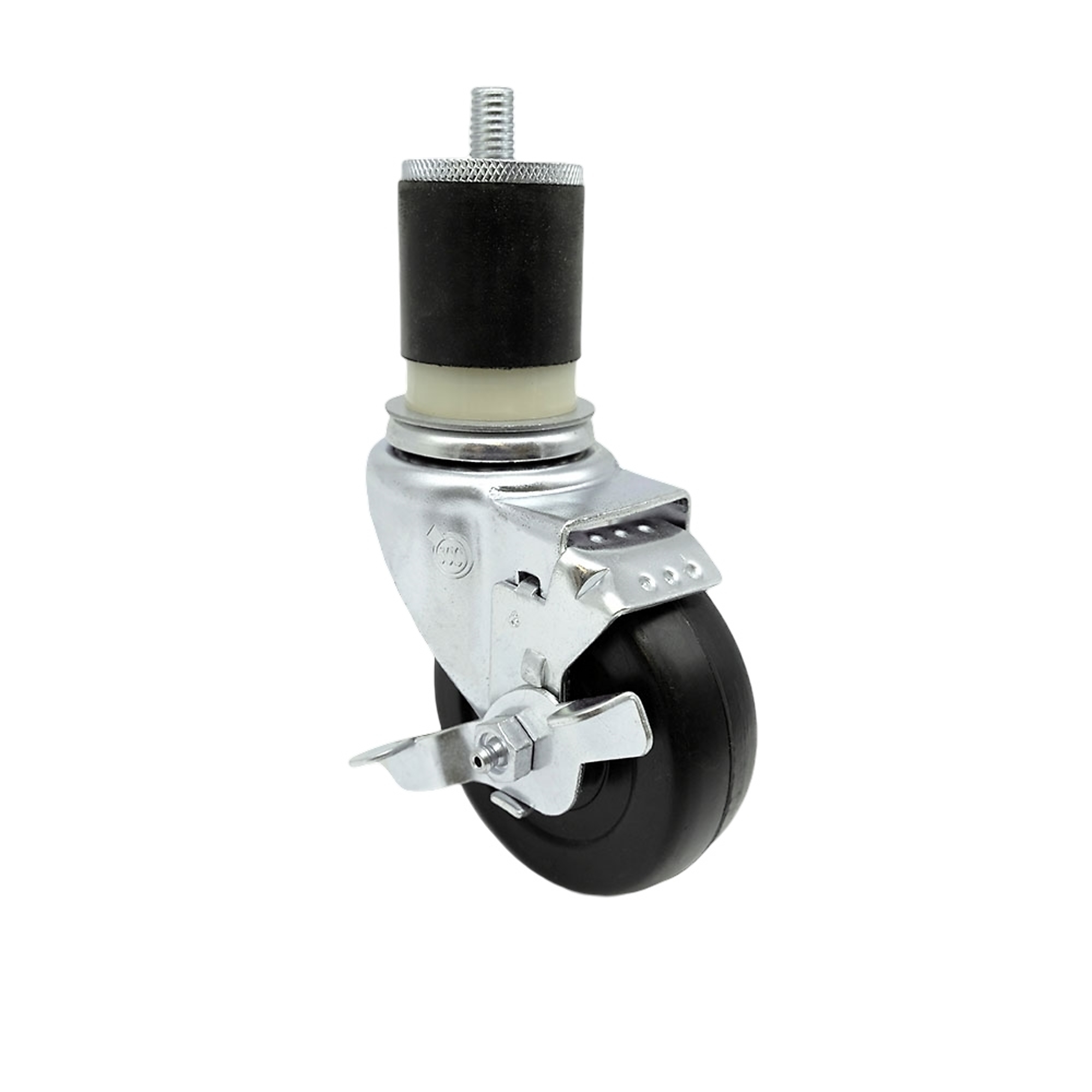 Service Caster, 3Inch x 1 1/4Inch Stem Caster, Wheel Diameter 3 in, Caster Type Swivel, Package (qty.) 1, Model SCC-EX20S314-HRS-TLB-MTG21