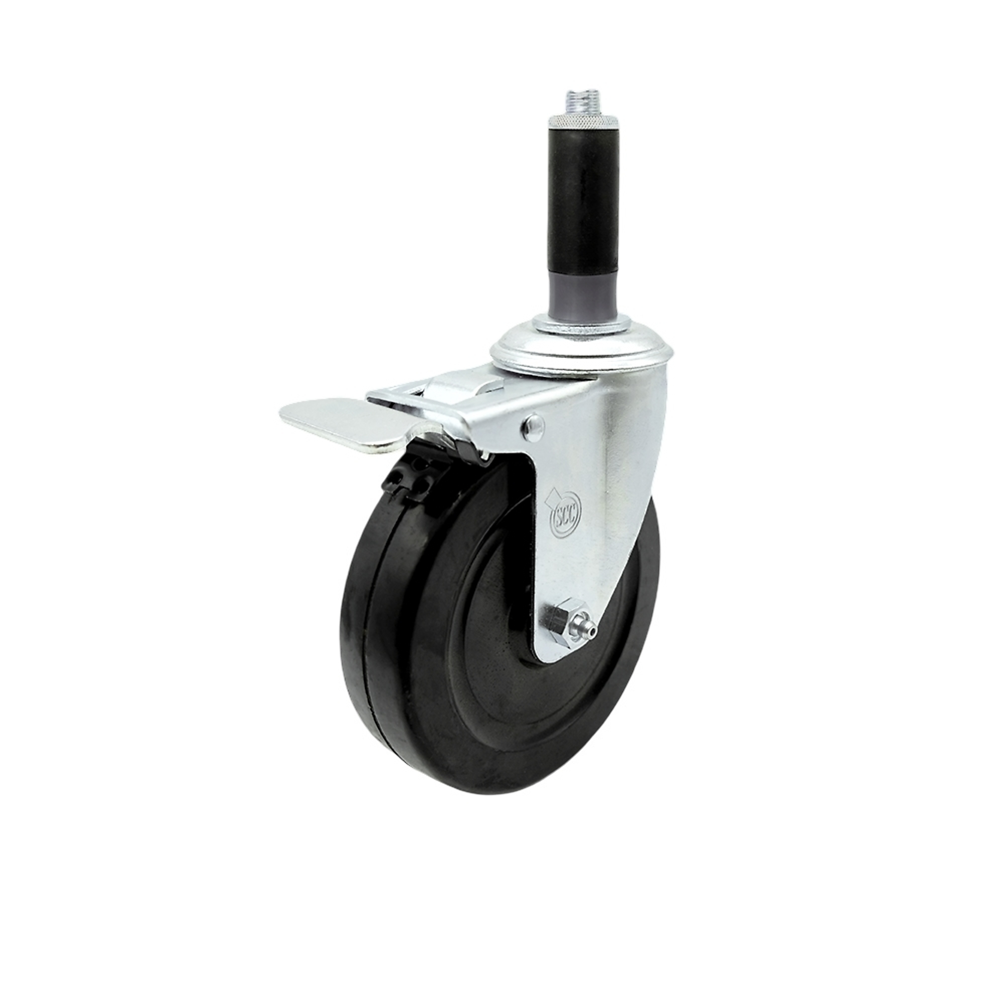 Service Caster, 5Inch x 1 1/4Inch Stem Caster, Wheel Diameter 5 in, Caster Type Swivel, Package (qty.) 1, Model SCC-SSTTLEX20S514-HRS-MTG41