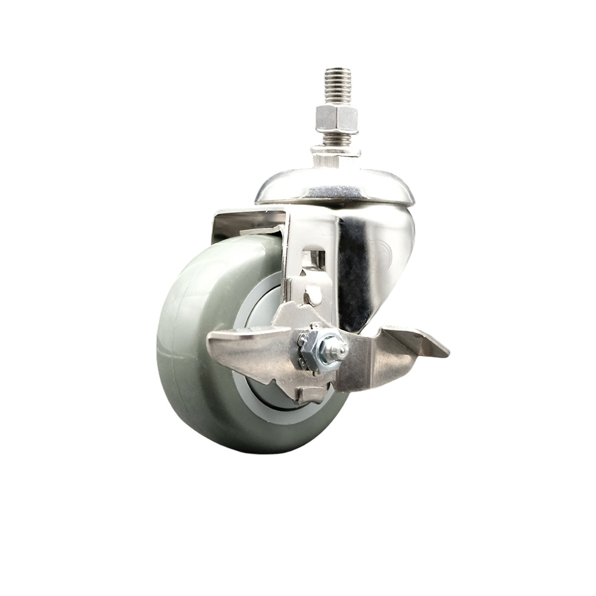 Service Caster, 3Inch x 1 1/4Inch Stem Caster, Wheel Diameter 3 in, Caster Type Swivel, Package (qty.) 1, Model SCC-SS316TS20S314-PPUB-TLB-121315