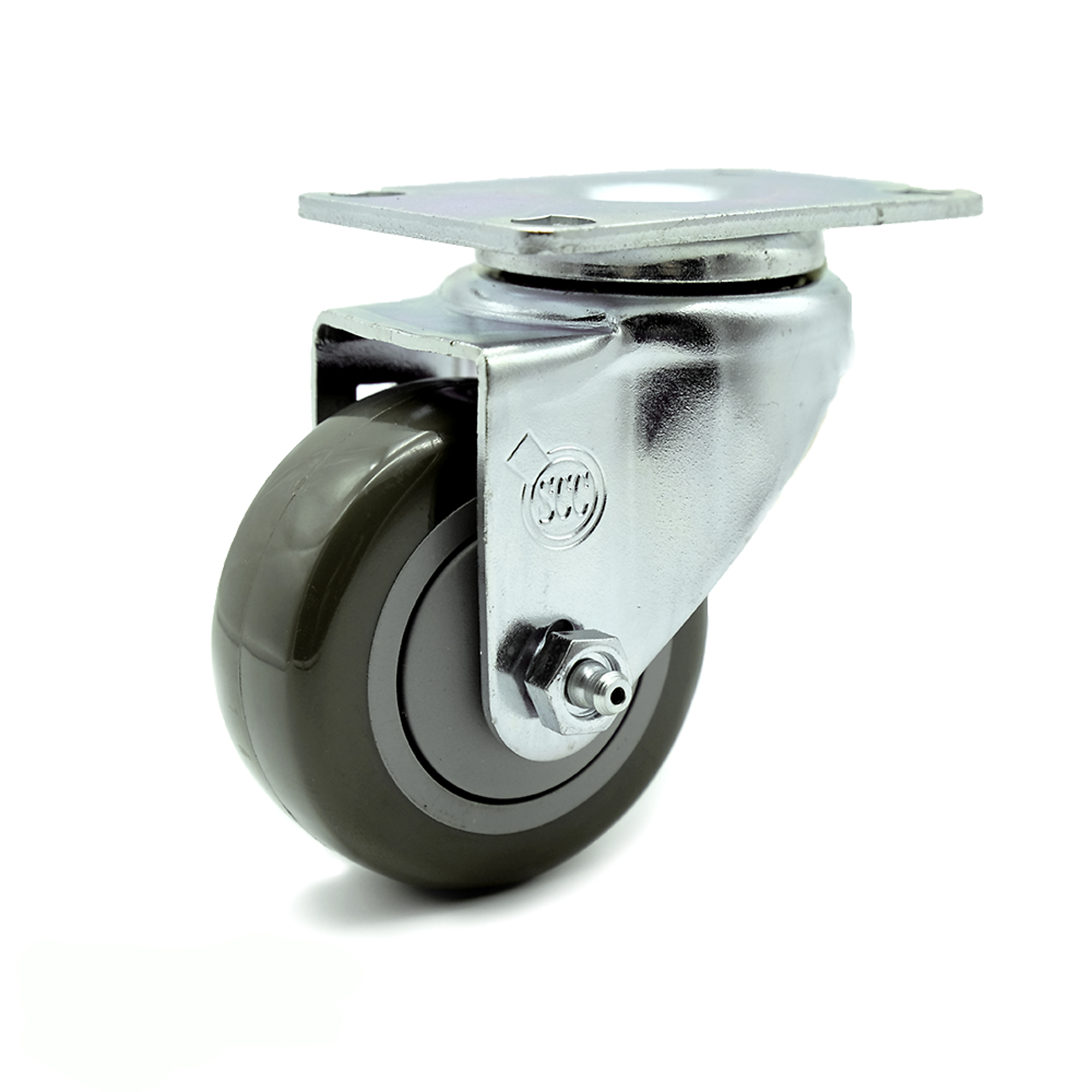 Service Caster, 3 1/2Inch x 1 1/4Inch Plate Caster, Wheel Diameter 3.5 in, Caster Type Swivel, Package (qty.) 1, Model SCC-20S3514-PPUB