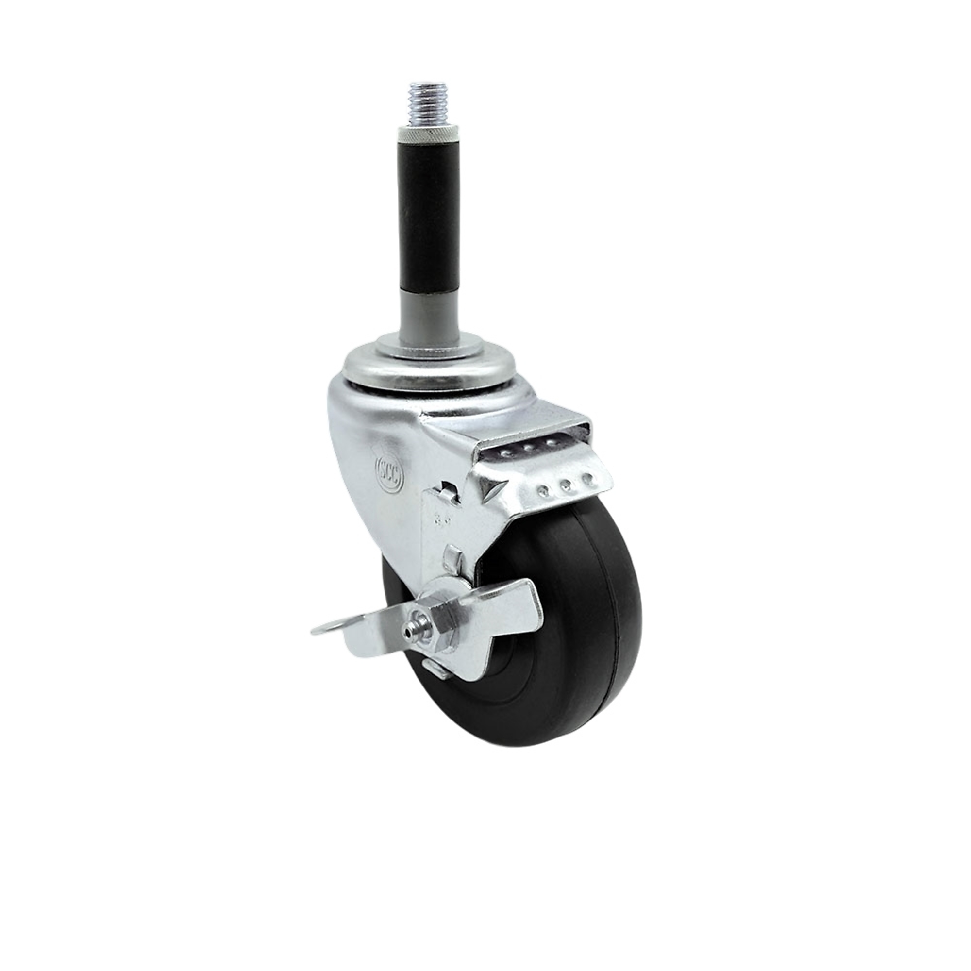 Service Caster, 3 1/2Inch x 1 1/4Inch Stem Caster, Wheel Diameter 3.5 in, Caster Type Swivel, Package (qty.) 1, Model SCC-EX20S3514-HRS-TLB-MTG40