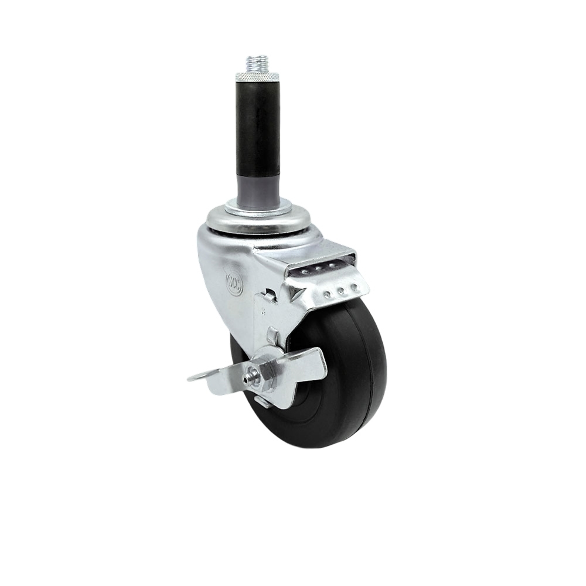 Service Caster, 3Inch x 1 1/4Inch Stem Caster, Wheel Diameter 3 in, Caster Type Swivel, Package (qty.) 1, Model SCC-EX20S314-HRS-TLB-MTG41