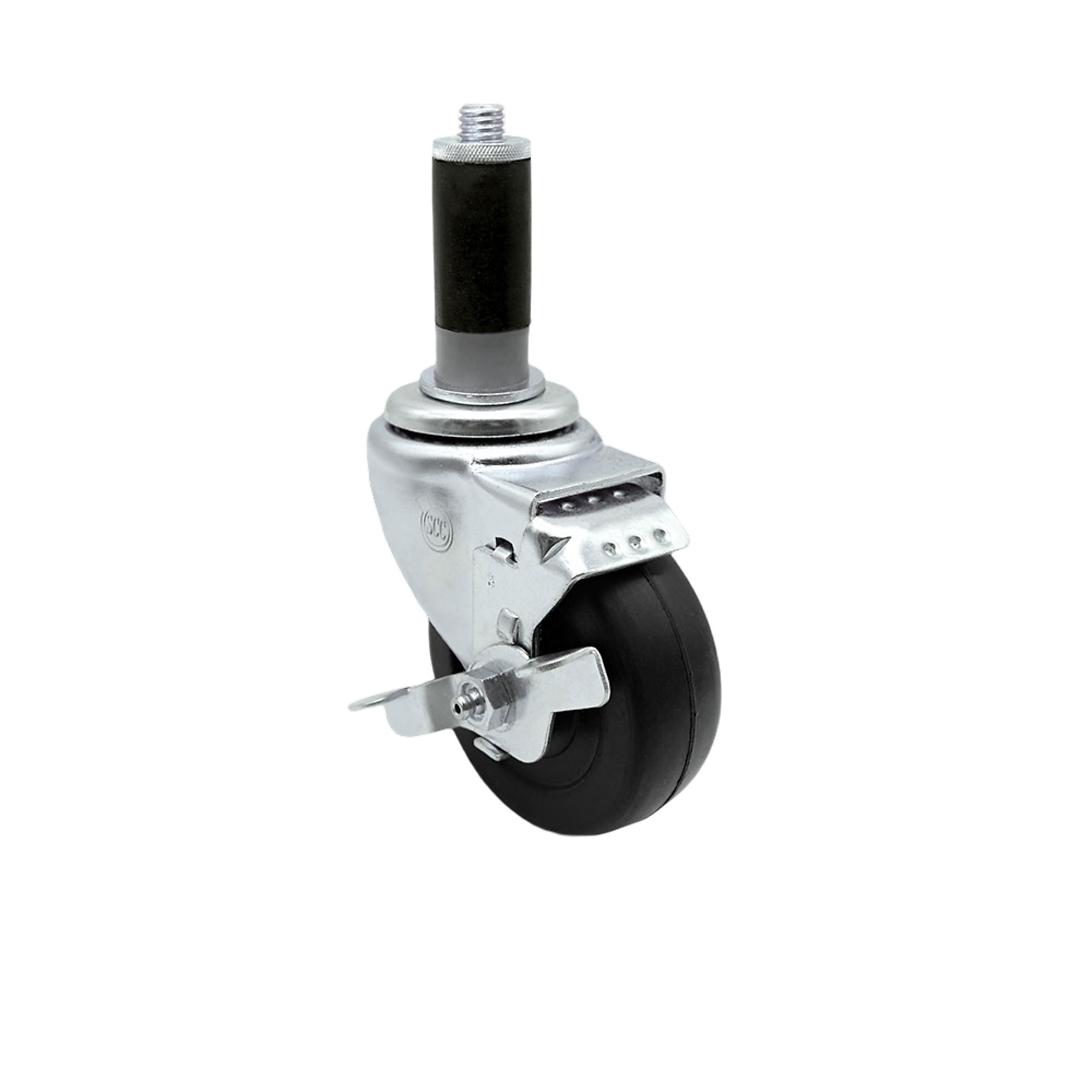 Service Caster, 3Inch x 1 1/4Inch Stem Caster, Wheel Diameter 3 in, Caster Type Swivel, Package (qty.) 1, Model SCC-EX20S314-HRS-TLB-MTG42