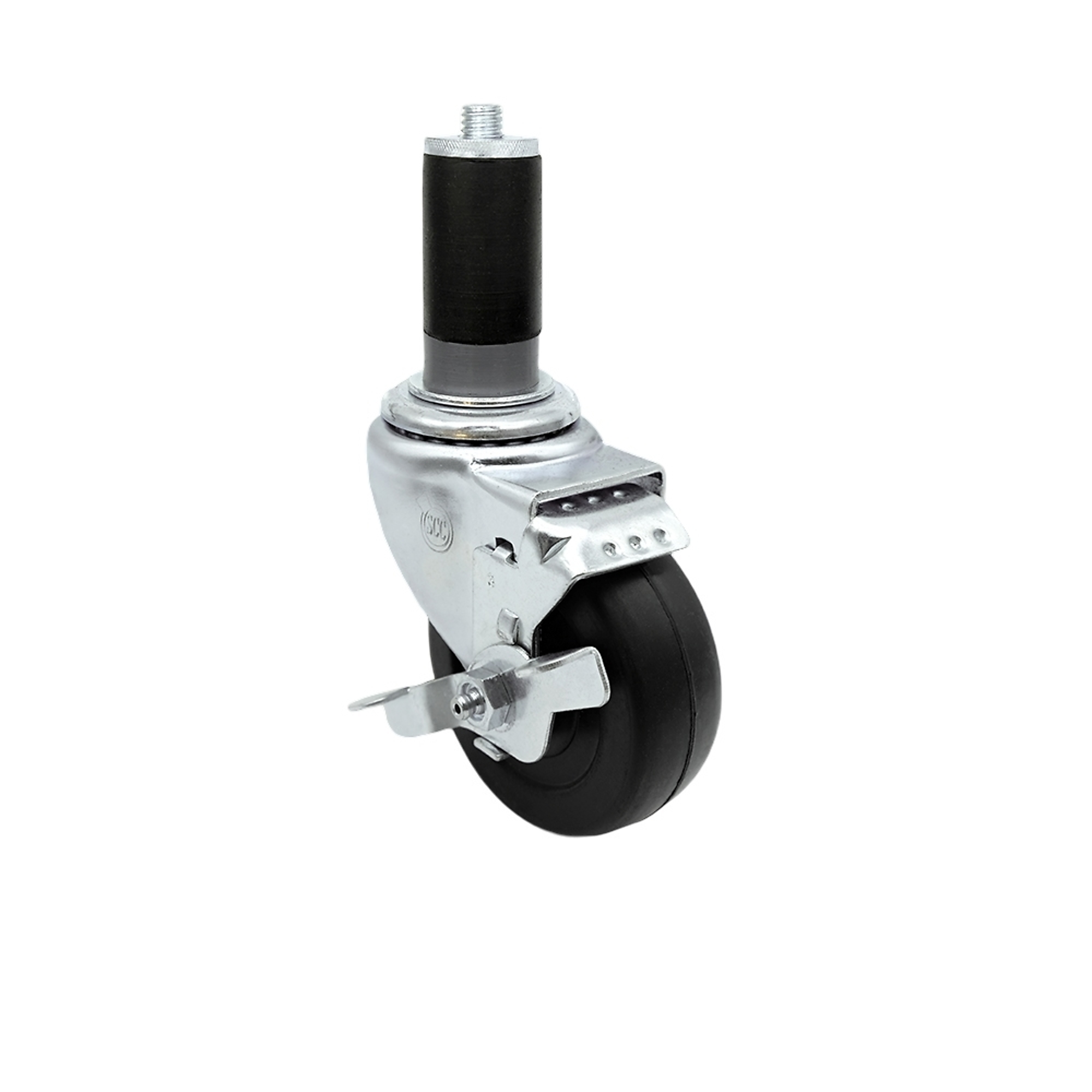 Service Caster, 3Inch x 1 1/4Inch Stem Caster, Wheel Diameter 3 in, Caster Type Swivel, Package (qty.) 1, Model SCC-EX20S314-HRS-TLB-MTG44