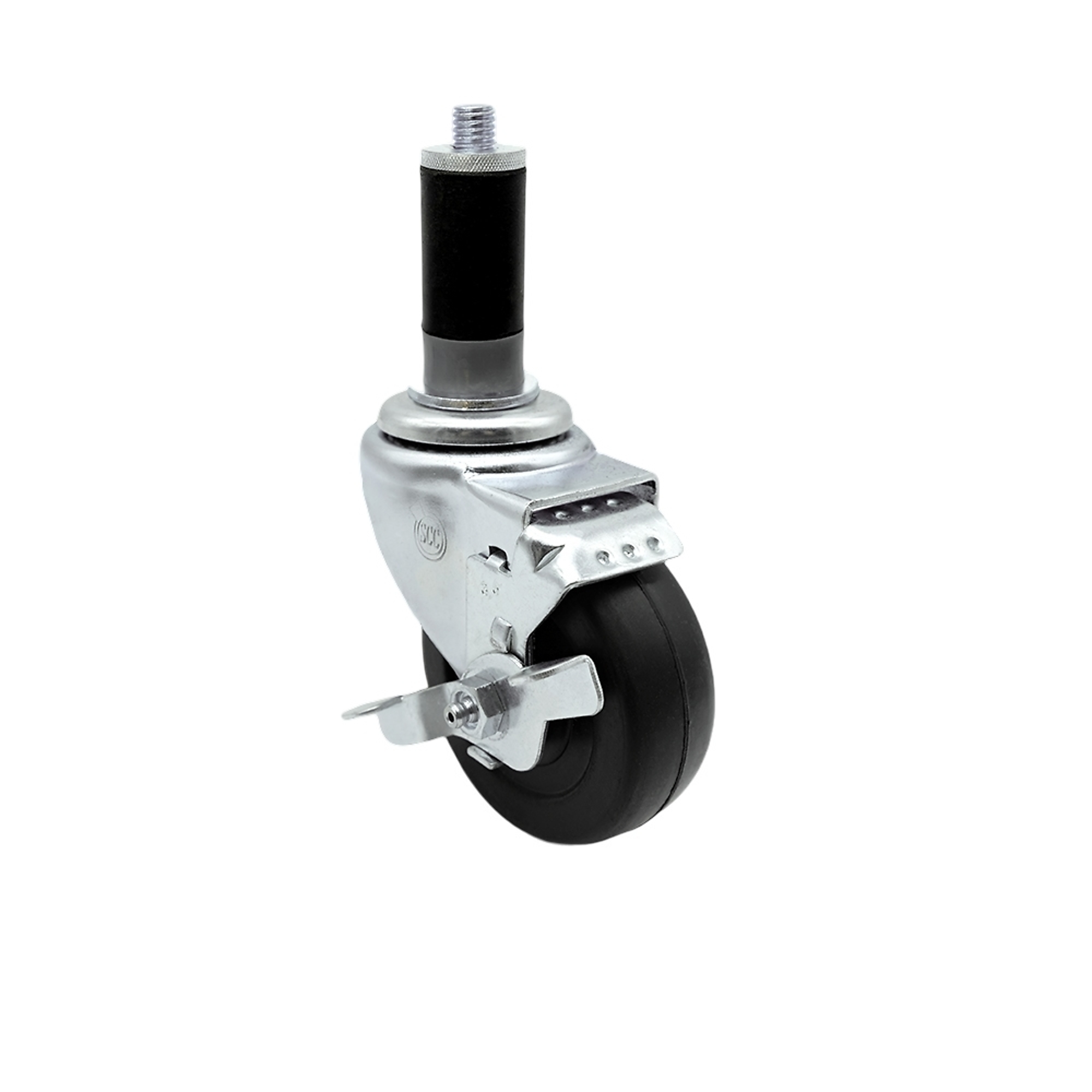 Service Caster, 3 1/2Inch x 1 1/4Inch Stem Caster, Wheel Diameter 3.5 in, Caster Type Swivel, Package (qty.) 1, Model SCC-EX20S3514-HRS-TLB-MTG43