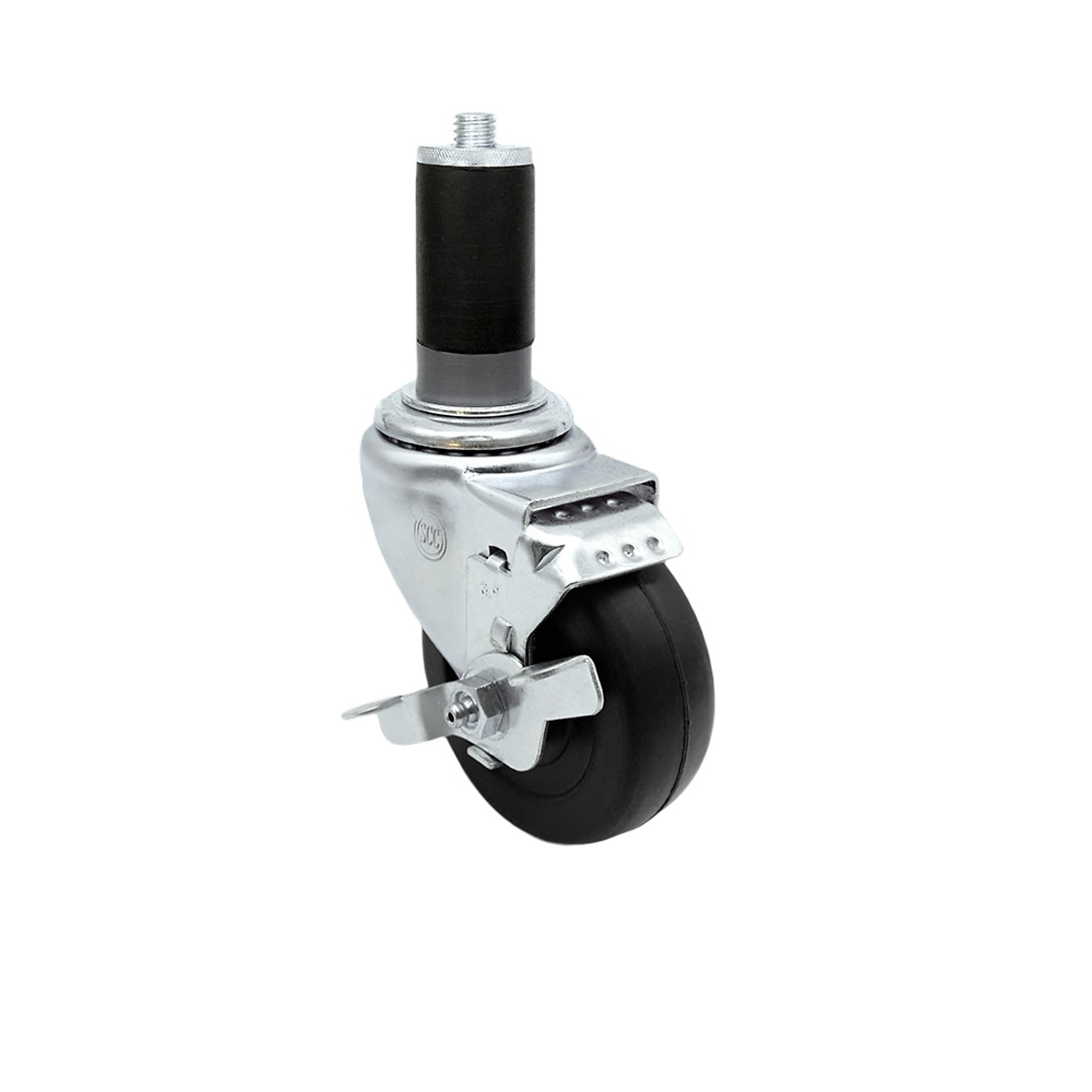 Service Caster, 3 1/2Inch x 1 1/4Inch Stem Caster, Wheel Diameter 3.5 in, Caster Type Swivel, Package (qty.) 1, Model SCC-EX20S3514-HRS-TLB-MTG44