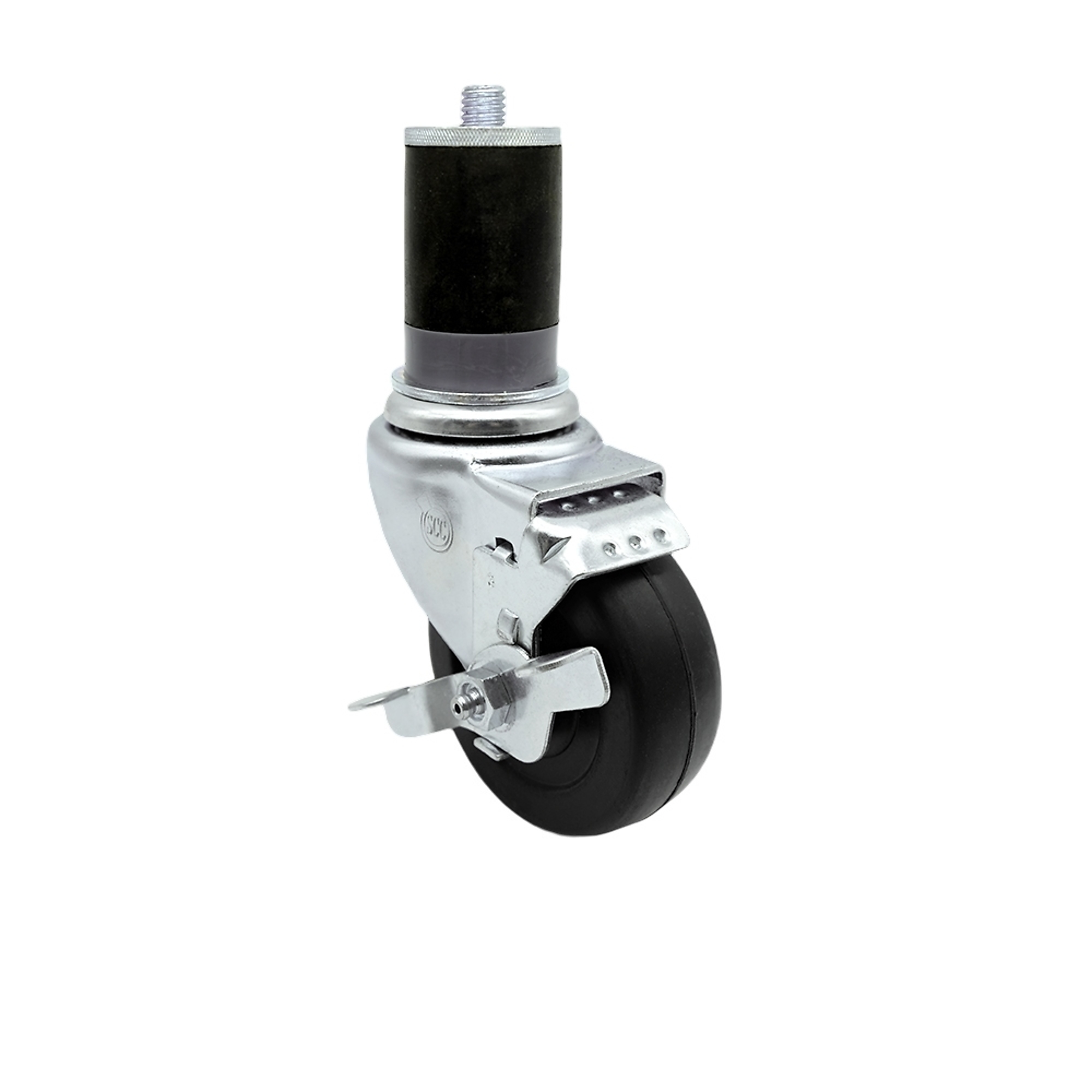 Service Caster, 3Inch x 1 1/4Inch Stem Caster, Wheel Diameter 3 in, Caster Type Swivel, Package (qty.) 1, Model SCC-EX20S314-HRS-TLB-MTG47