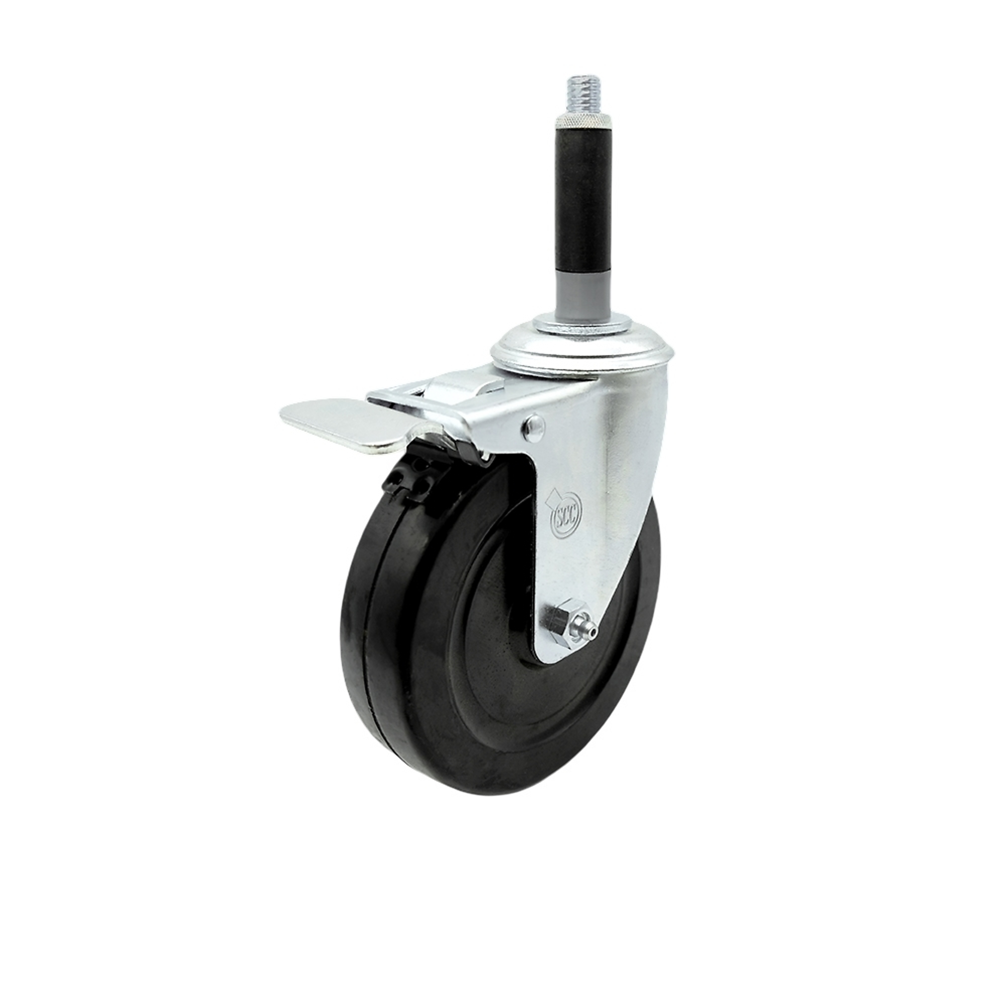 Service Caster, 5Inch x 1 1/4Inch Stem Caster, Wheel Diameter 5 in, Caster Type Swivel, Package (qty.) 1, Model SCC-SSTTLEX20S514-HRS-MTG40