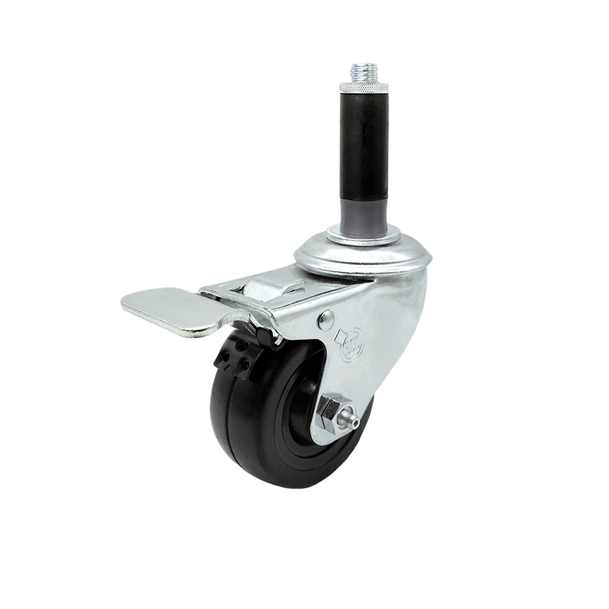 Service Caster, 3Inch x 1 1/4Inch Stem Caster, Wheel Diameter 3 in, Caster Type Swivel, Package (qty.) 1, Model SCC-SSTTLEX20S314-HRS-MTG41