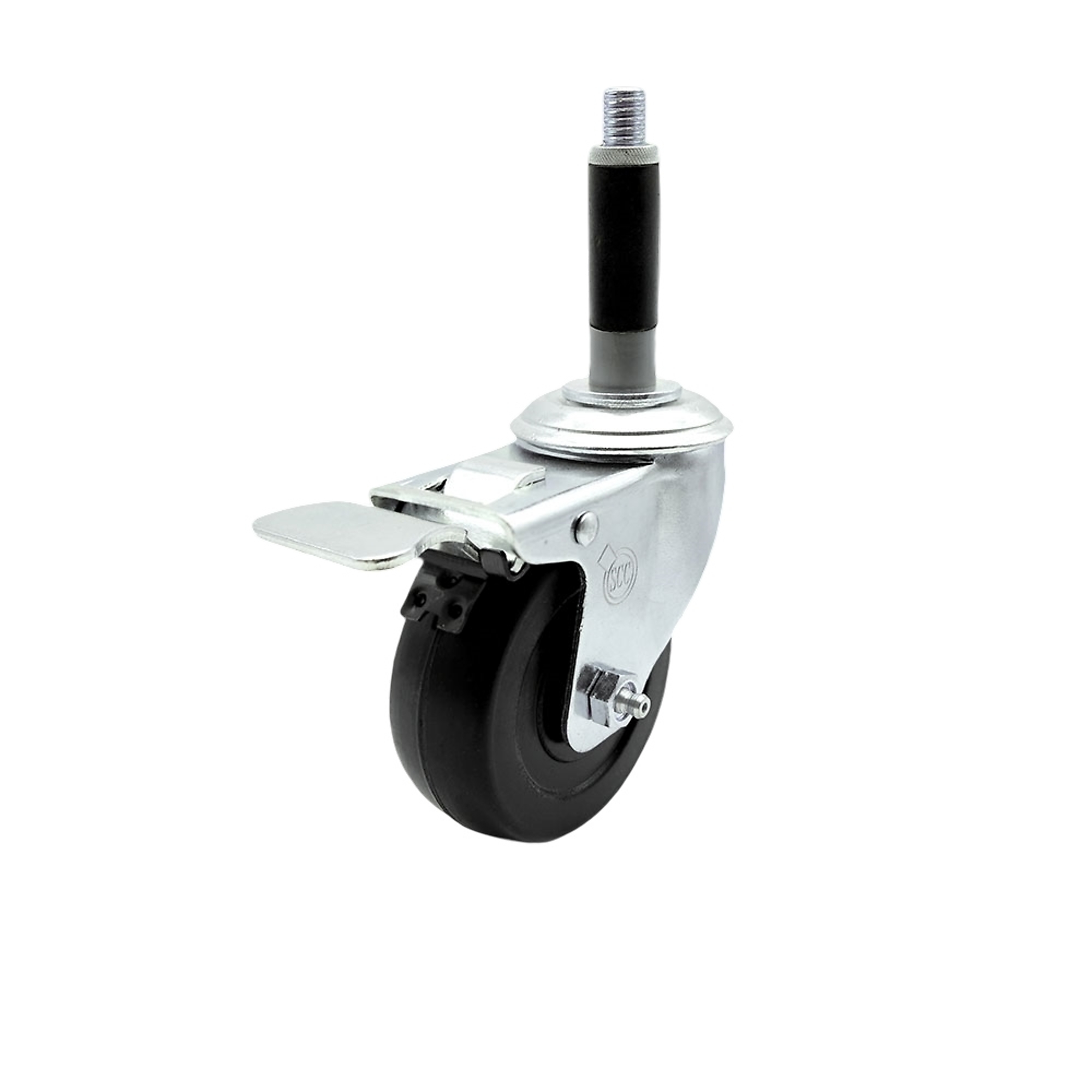 Service Caster, 3 1/2Inch x 1 1/4Inch Stem Caster, Wheel Diameter 3.5 in, Caster Type Swivel, Package (qty.) 1, Model SCC-SSTTLEX20S3514-HRS-MTG40