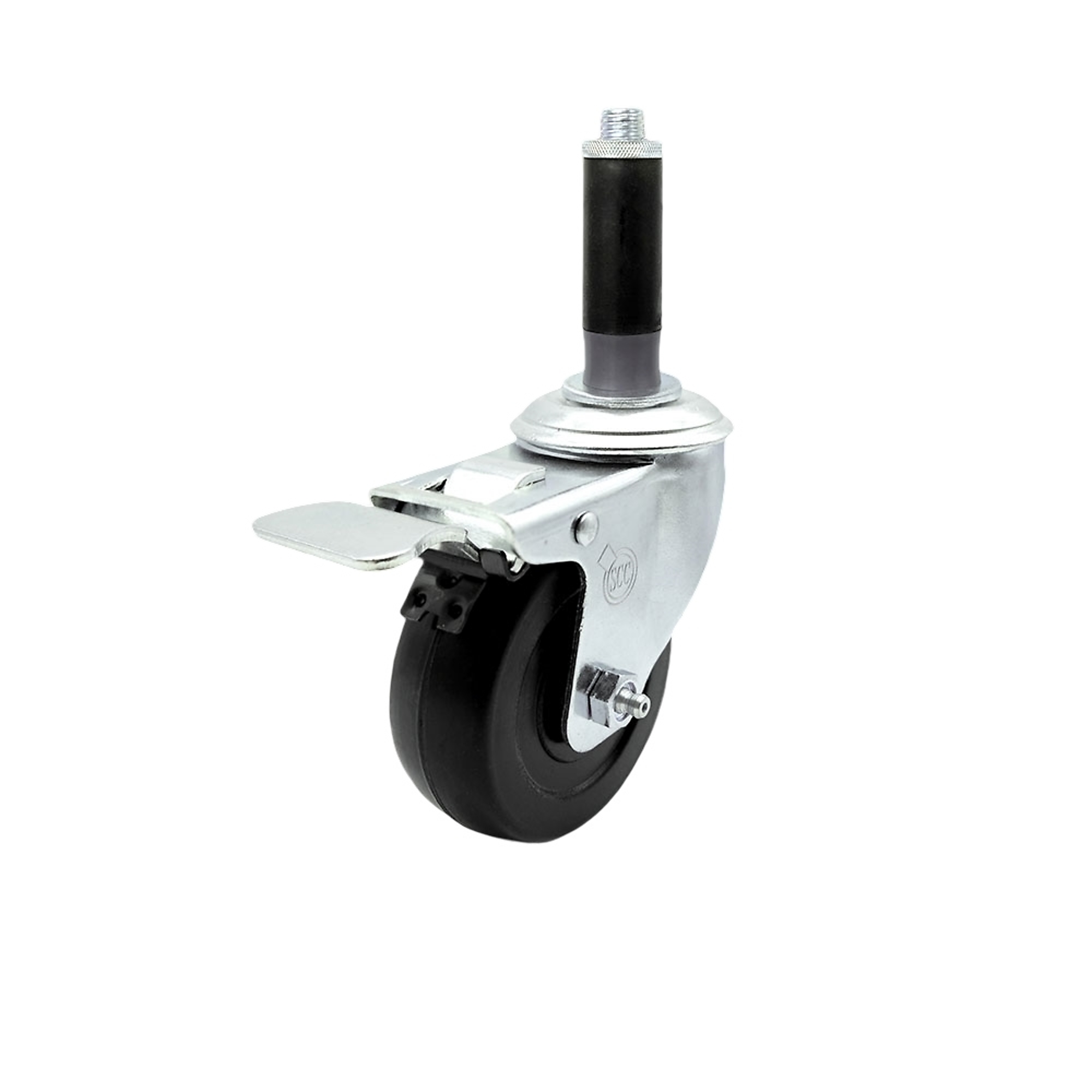 Service Caster, 3 1/2Inch x 1 1/4Inch Stem Caster, Wheel Diameter 3.5 in, Caster Type Swivel, Package (qty.) 1, Model SCC-SSTTLEX20S3514-HRS-MTG41