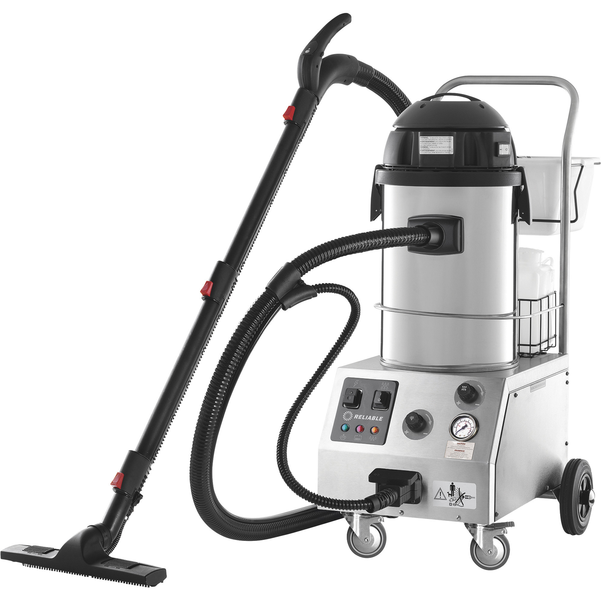 Tandem Pro  Commercial-Quality Steam Cleaner/Extractor, Wet/Dry Vacuum — Includes 25-Piece Accessory Kit, Model 200CV - Reliable 2000CV